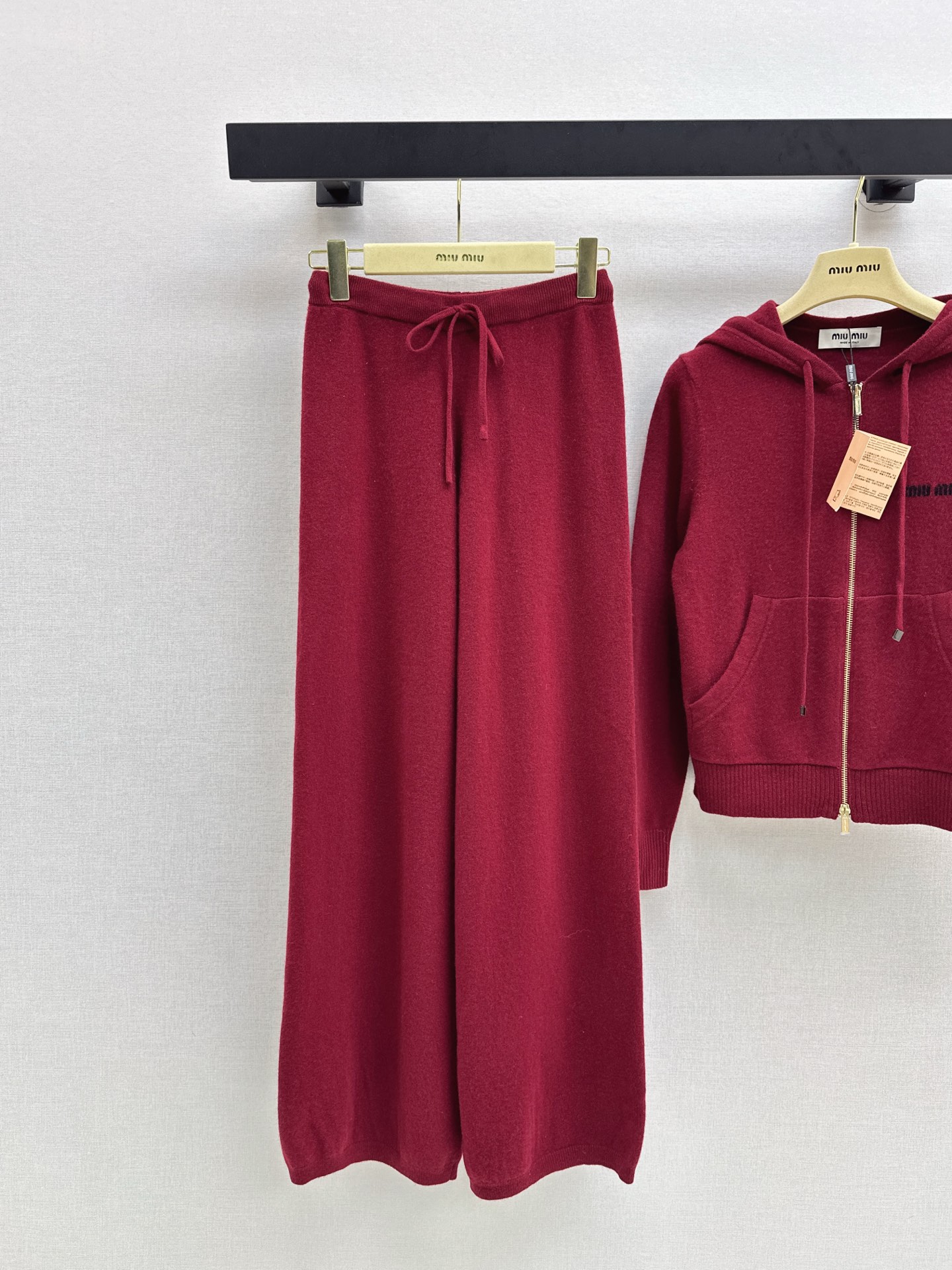 Miu Miu Wool Lounge Set - Hoodie and Straight-Leg Pants - Casual Chic 7 i1759446058445 3515 0 6