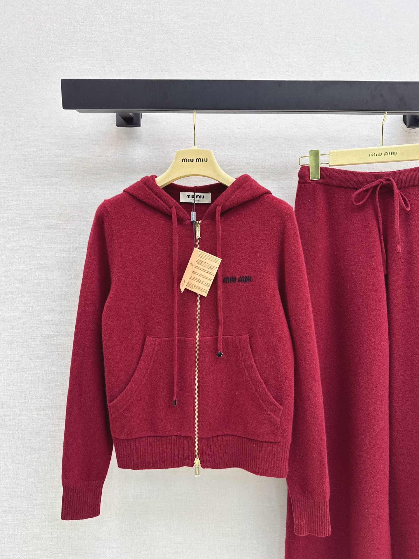 Miu Miu Wool Lounge Set - Hoodie and Straight-Leg Pants - Casual Chic 2 i1759446059673 8283 0 1