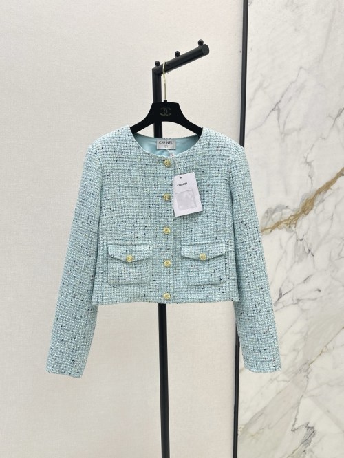 Elegant Tweed Jacket - Coco Style, Perfect for Afternoon Tea & Versatile Fit 1 Elegant Tweed Jacket - Coco Style, Perfect for Afternoon Tea & Versatile Fit