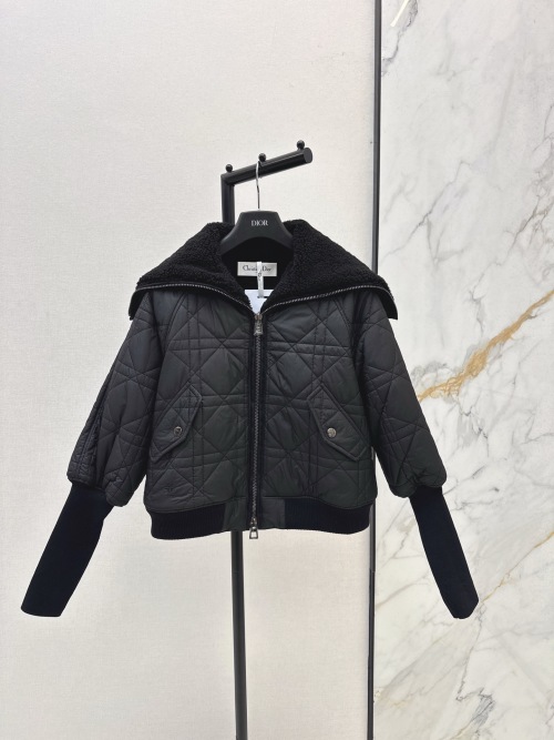 Dior Black Quilted Lambswool-Lined Jacket With Cannage Stitching 29 Dior Black Quilted Lambswool-Lined Jacket With Cannage Stitching
