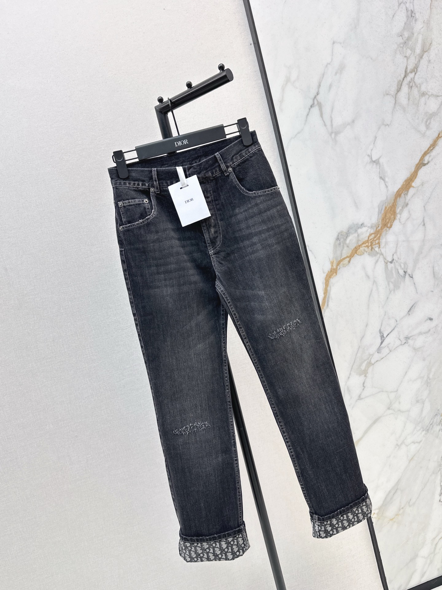 Dior 25Ss High-Waisted Slim Fit Jeans With Distressed Detailing 5 i1761128351539 4171 0 3