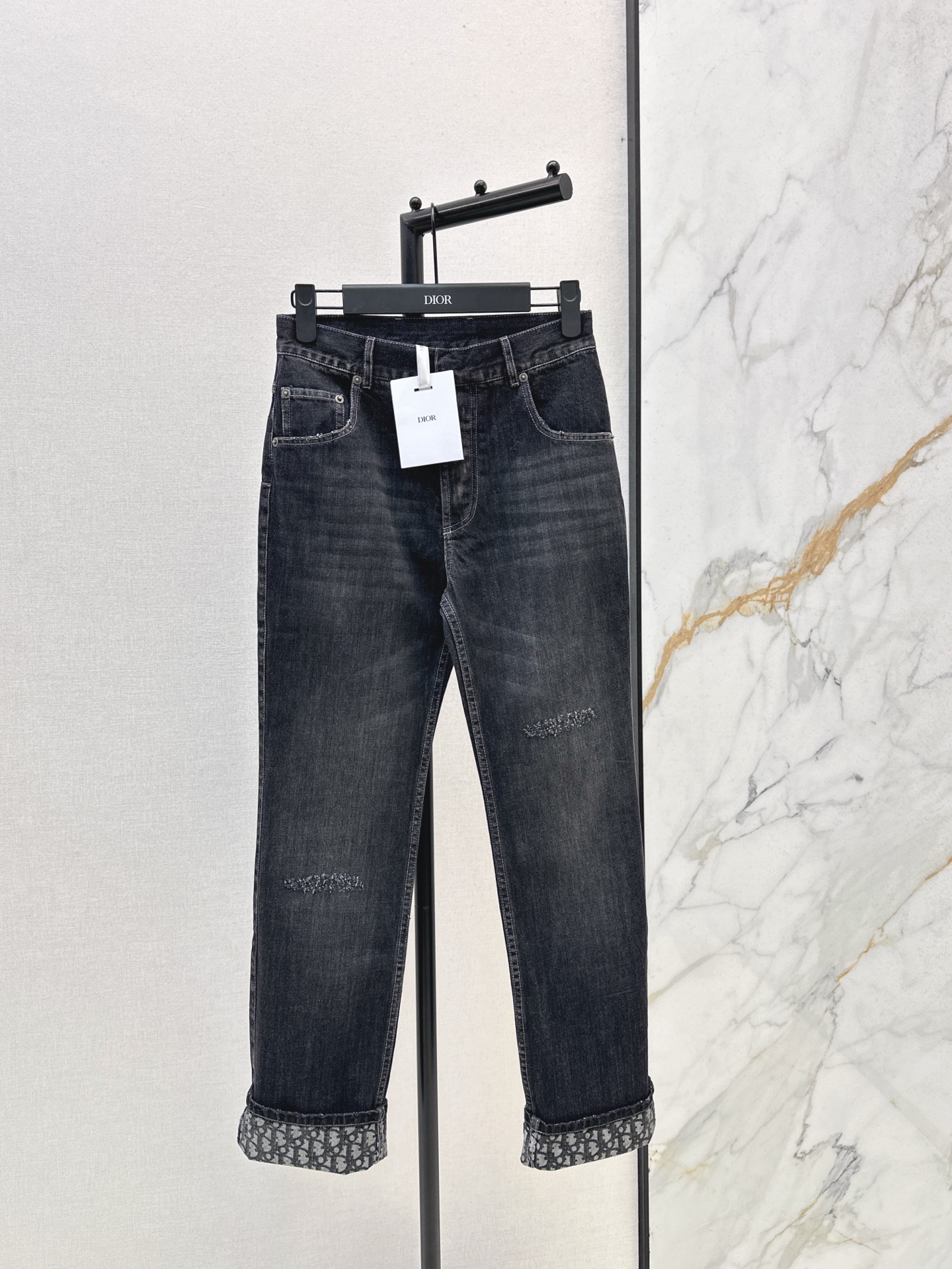 Dior 25Ss High-Waisted Slim Fit Jeans With Distressed Detailing 3 i1761128351566 4836 0 1
