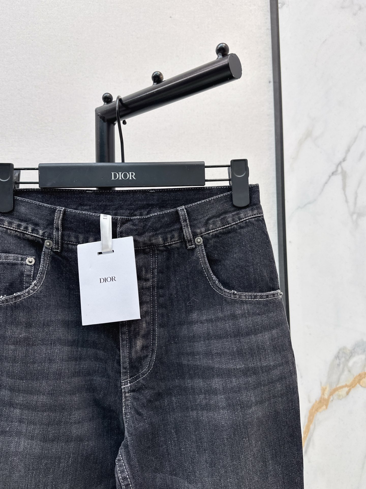 Dior 25Ss High-Waisted Slim Fit Jeans With Distressed Detailing 6 i1761128355208 9515 0 4