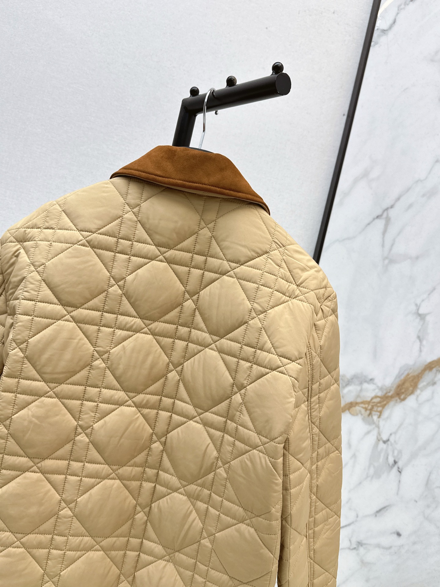 Christian Dior Quilted Cotton Jacket with Corduroy Collar & Cannage Stitching 10 i1761130066003 3413 0 8