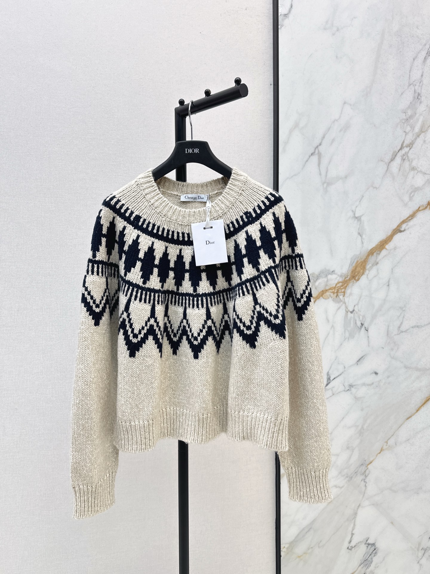 MissD Fair Isle Knit Sweater - Winter-Ready Wool-Cashmere Blend