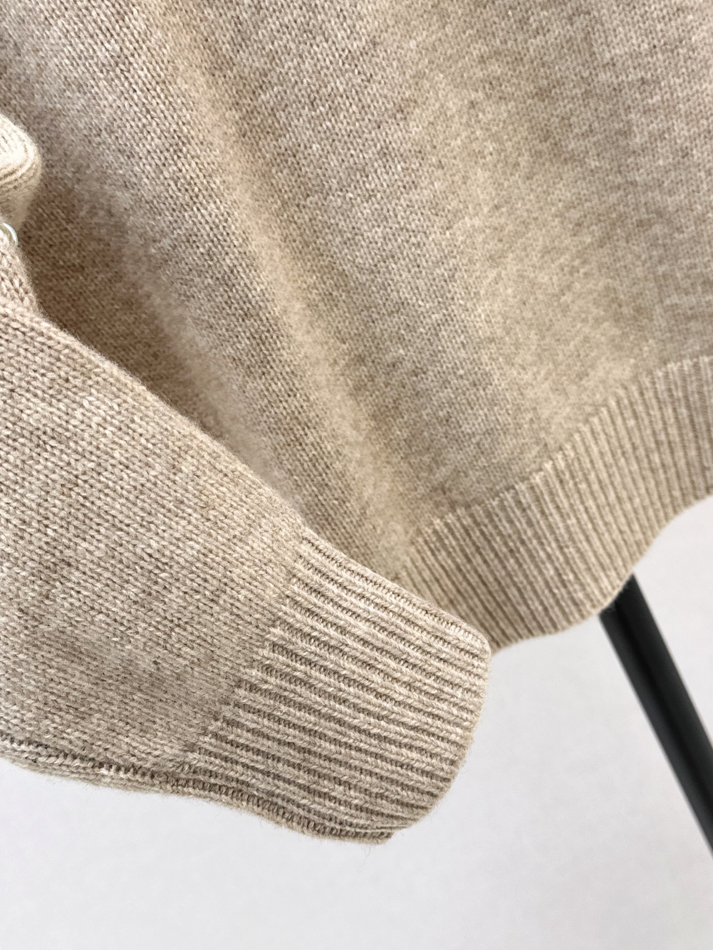 The Row Women's Wool Knit Polo Shirt Casual Long Sleeve Beige 8 i1761131379884 7907 0 6