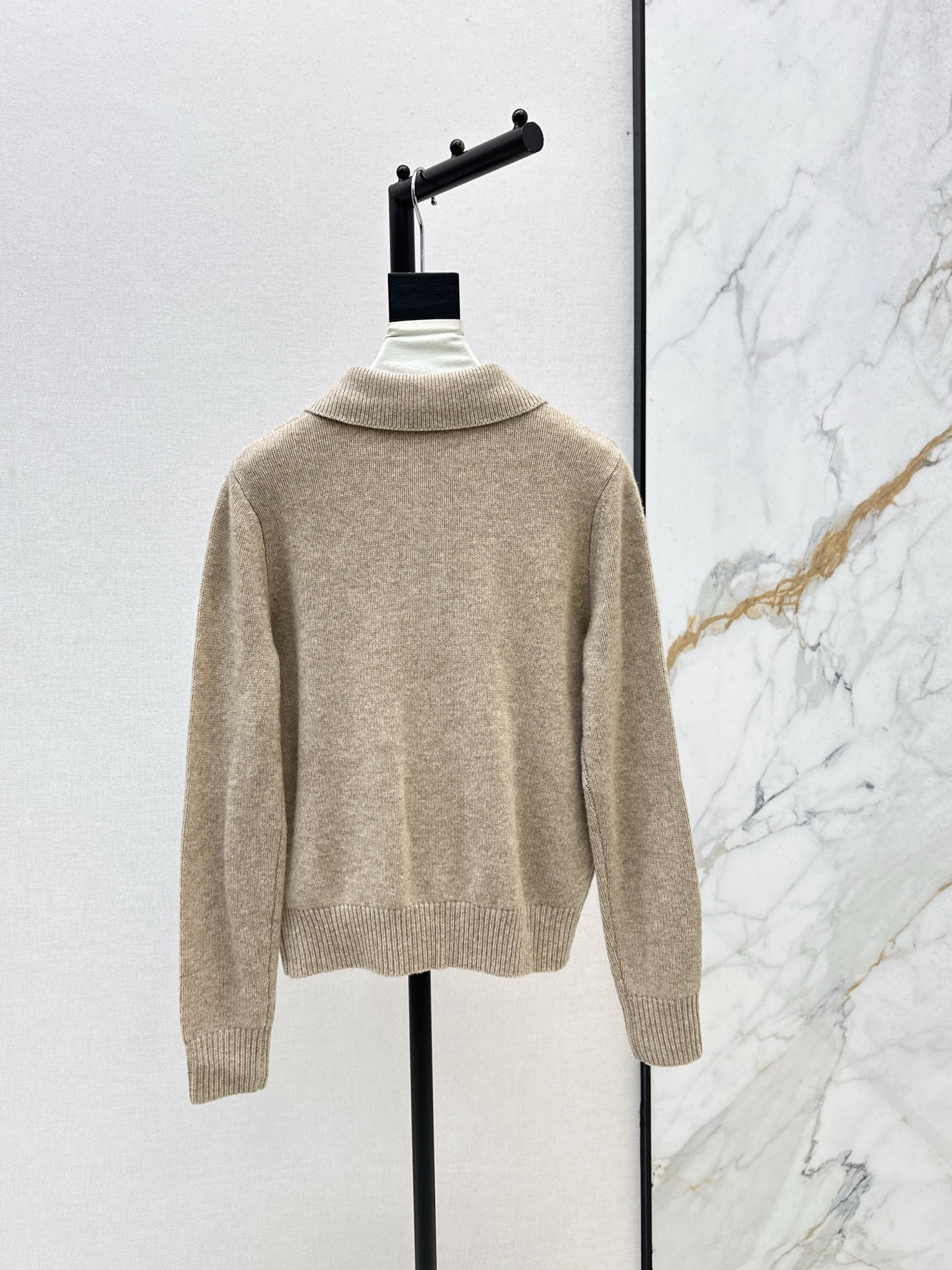 The Row Women's Wool Knit Polo Shirt Casual Long Sleeve Beige 9 i1761131379903 4039 0 7