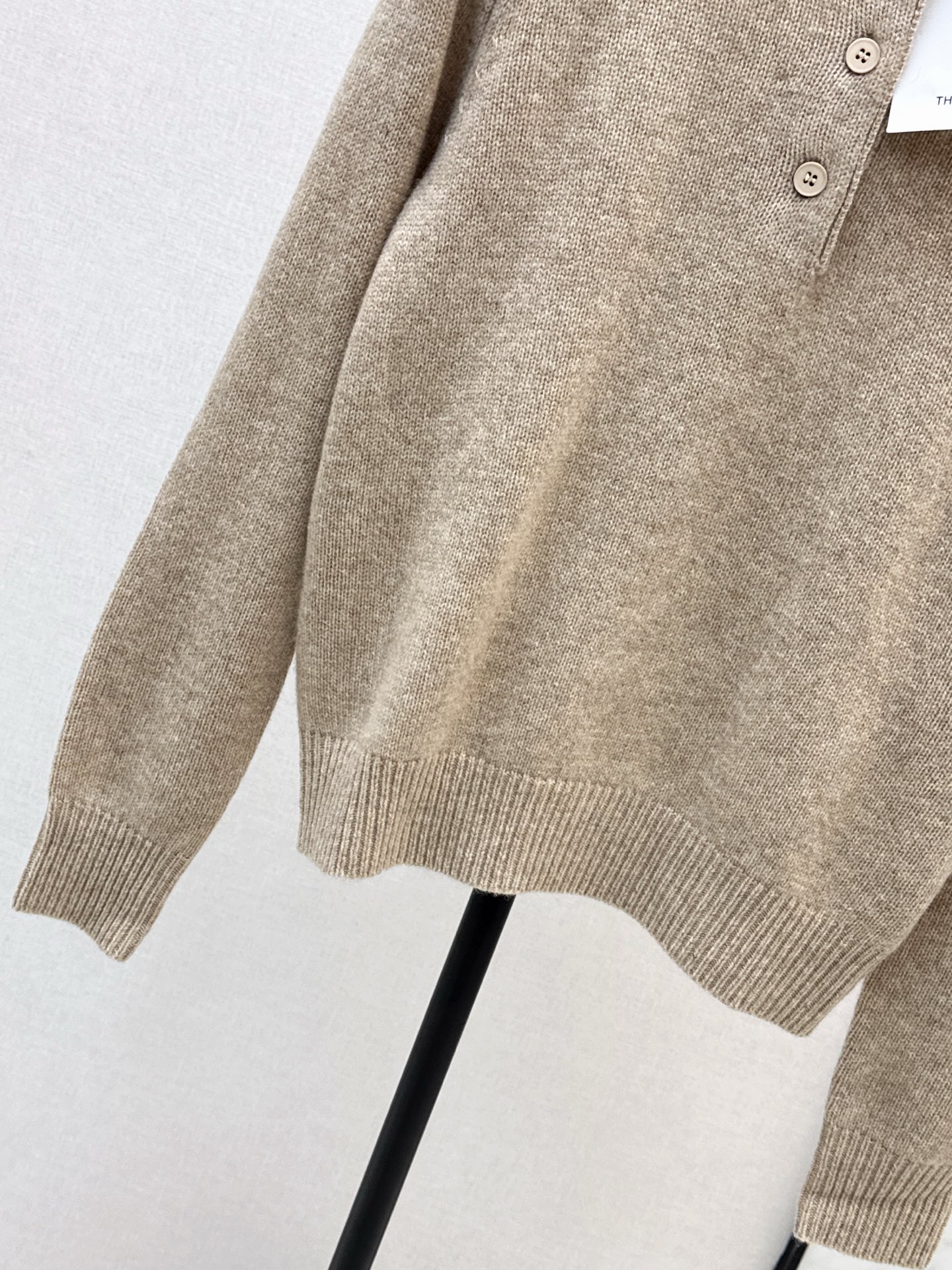 The Row Women's Wool Knit Polo Shirt Casual Long Sleeve Beige 7 i1761131379944 2124 0 5