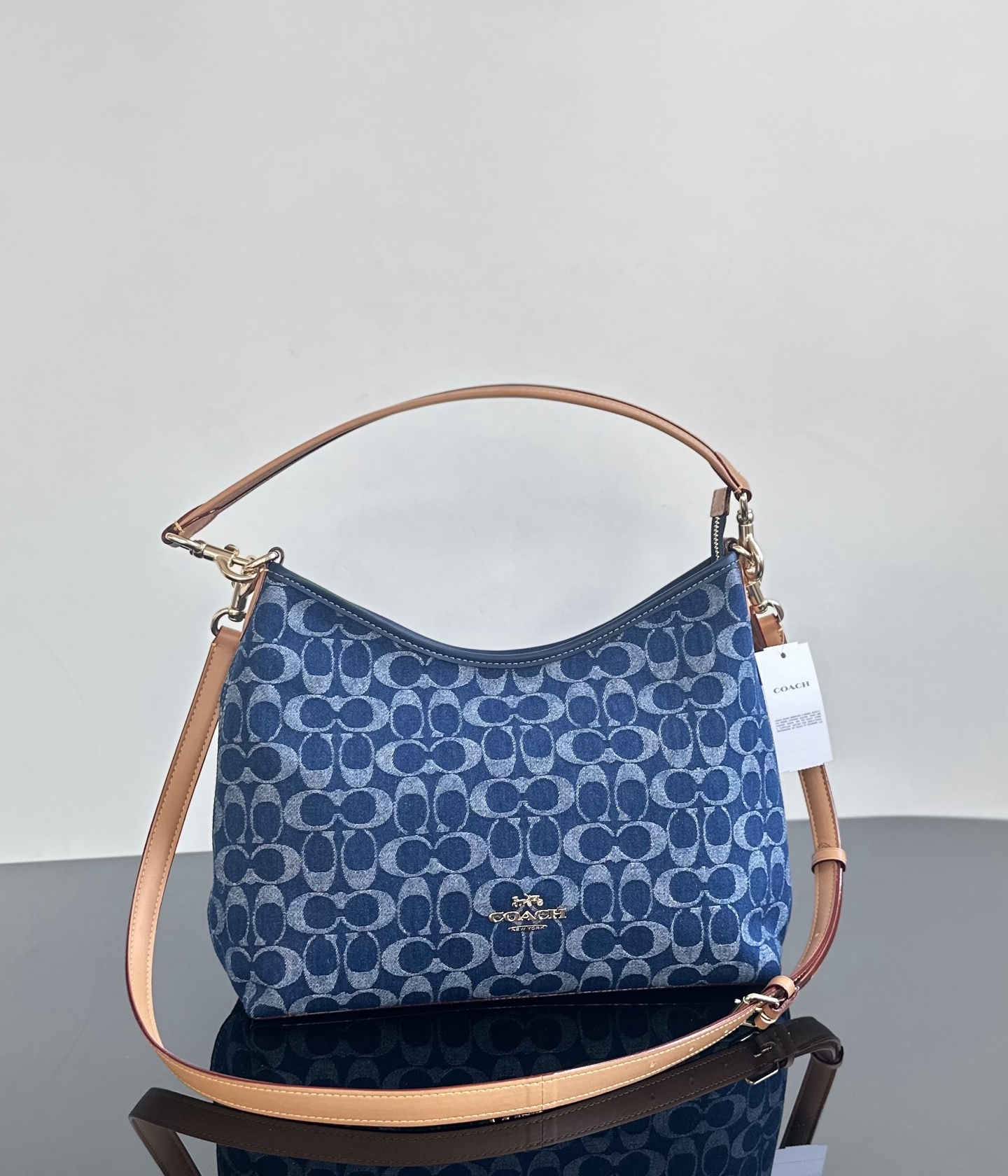 Coach ～纯原 Coach蔻驰 CY702 laurel系列丹宁流浪包