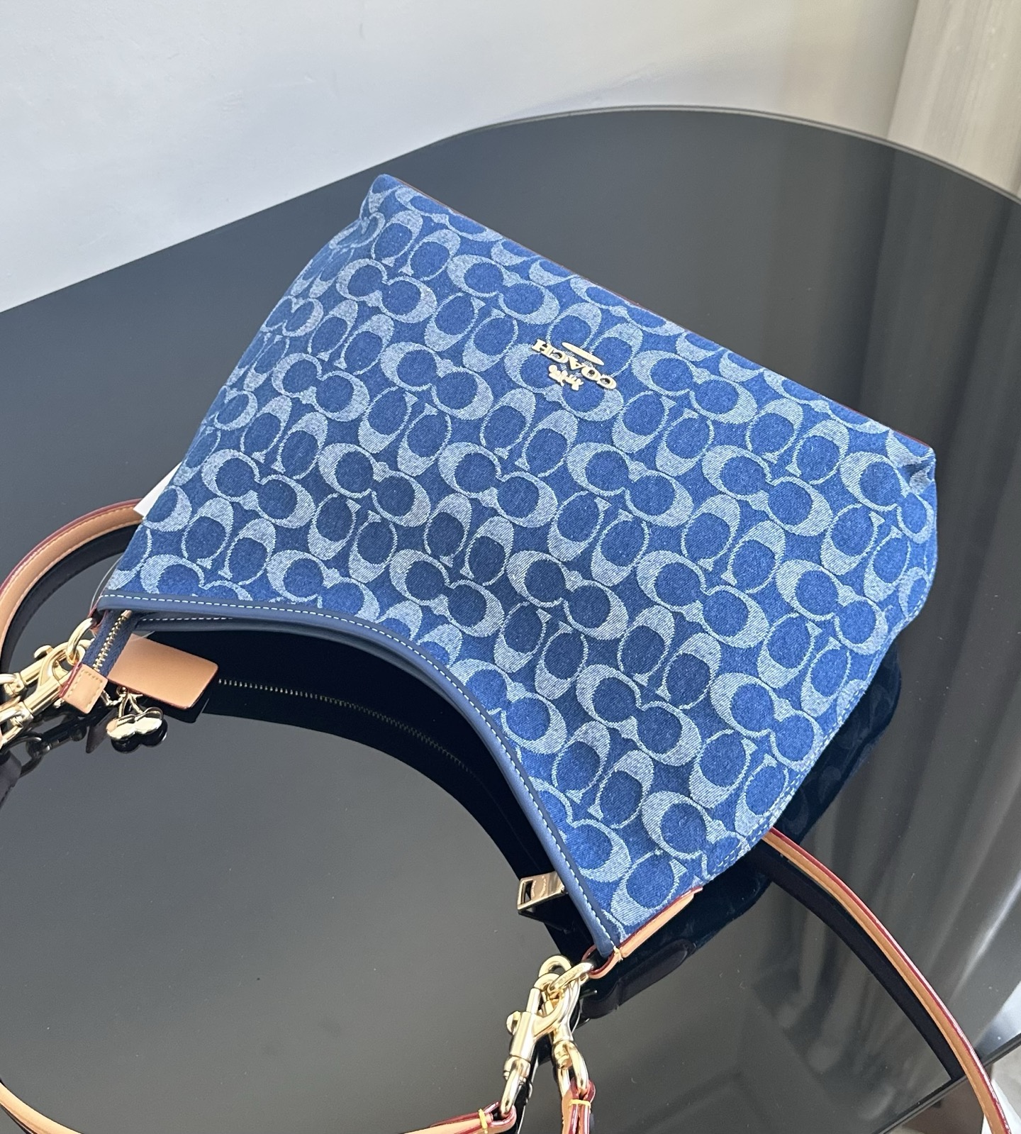 Coach ～纯原 Coach蔻驰 CY702 laurel系列丹宁流浪包