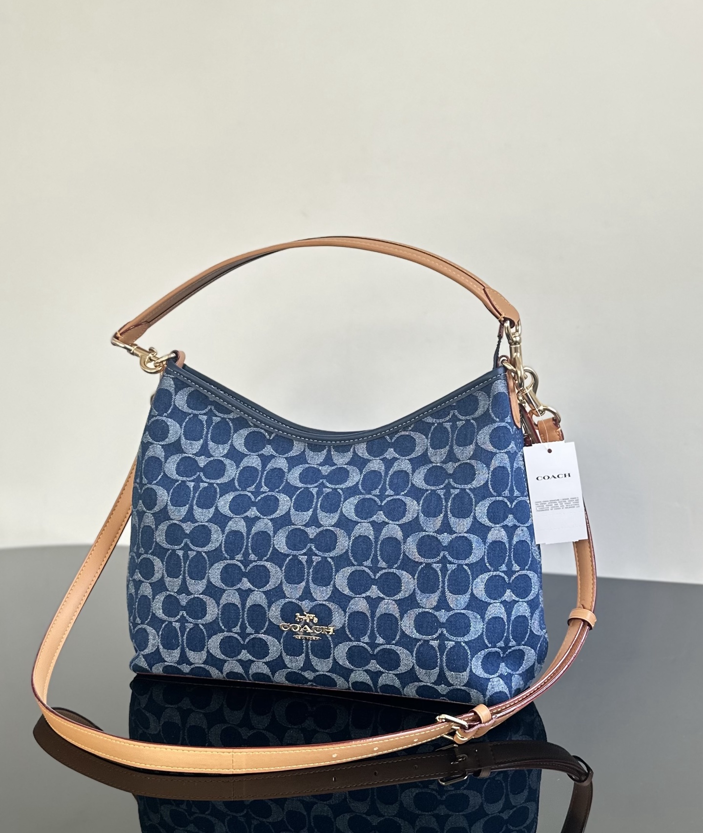 Coach ～纯原 Coach蔻驰 CY702 laurel系列丹宁流浪包