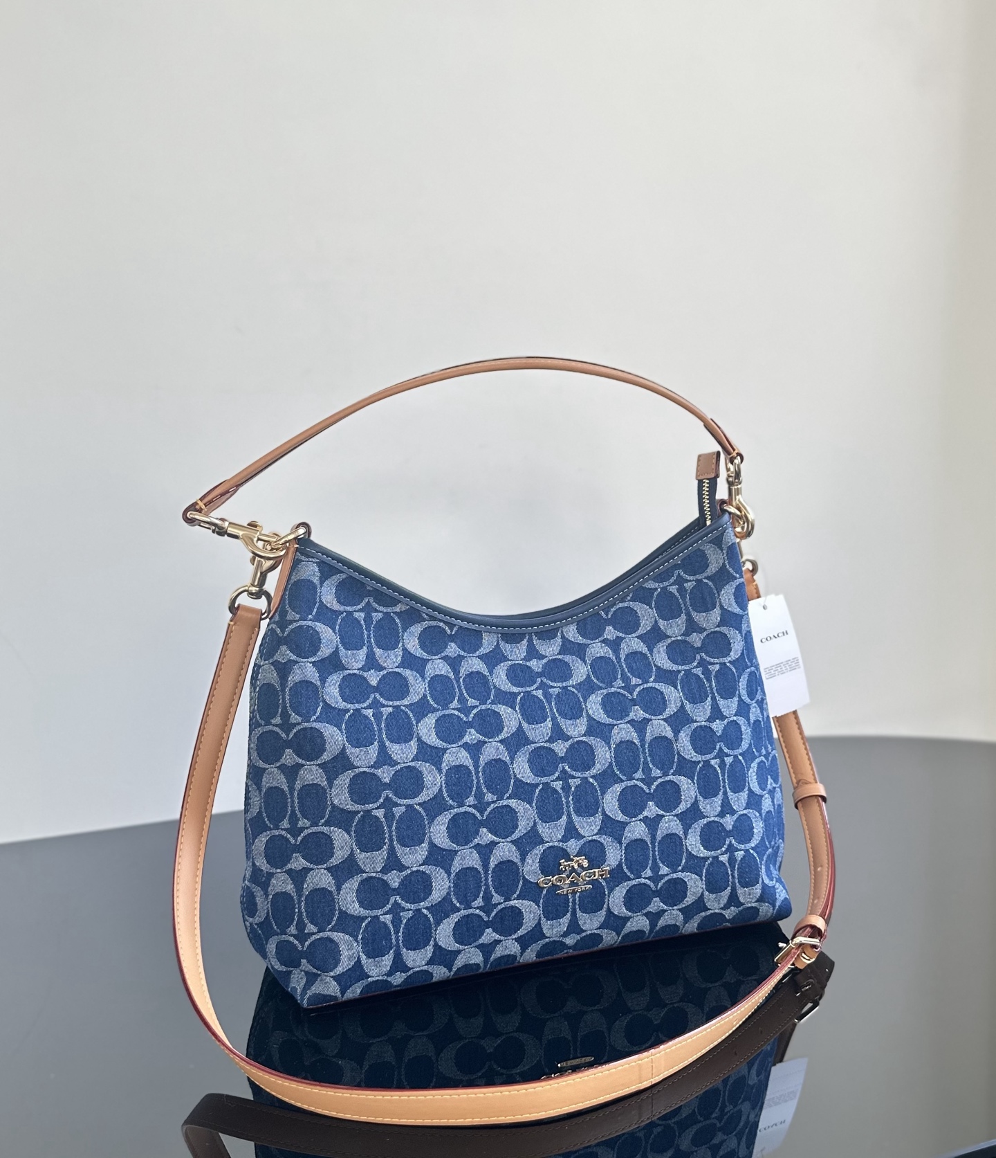 Coach ～纯原 Coach蔻驰 CY702 laurel系列丹宁流浪包