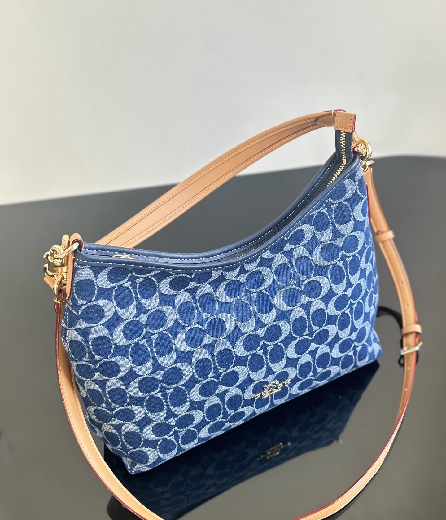Coach ～纯原 Coach蔻驰 CY702 laurel系列丹宁流浪包