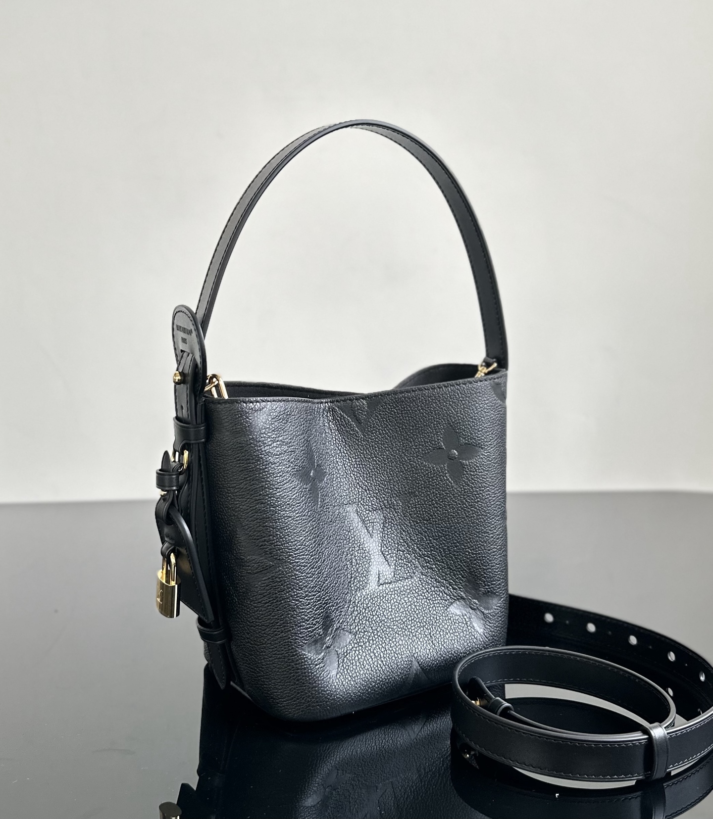 Louis Vuitton All In BB Black Monogram Empreinte Leather Bucket Bag 2 i1740814210564 6481 0 1