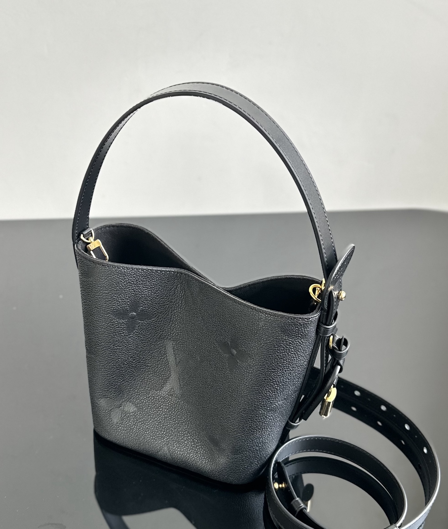 Louis Vuitton All In BB Black Monogram Empreinte Leather Bucket Bag 3 i1740814210572 8920 0 2