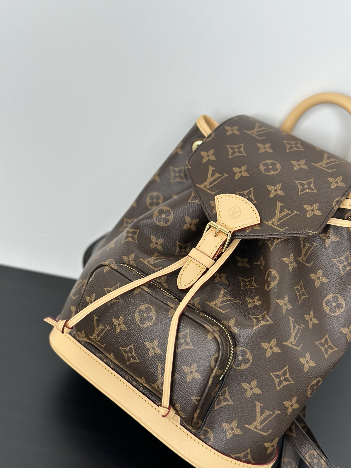 Louis Vuitton Montsouris Mini Backpack Monogram Coated Canvas Leather Trim 5 i1749623755874 4206 0 3