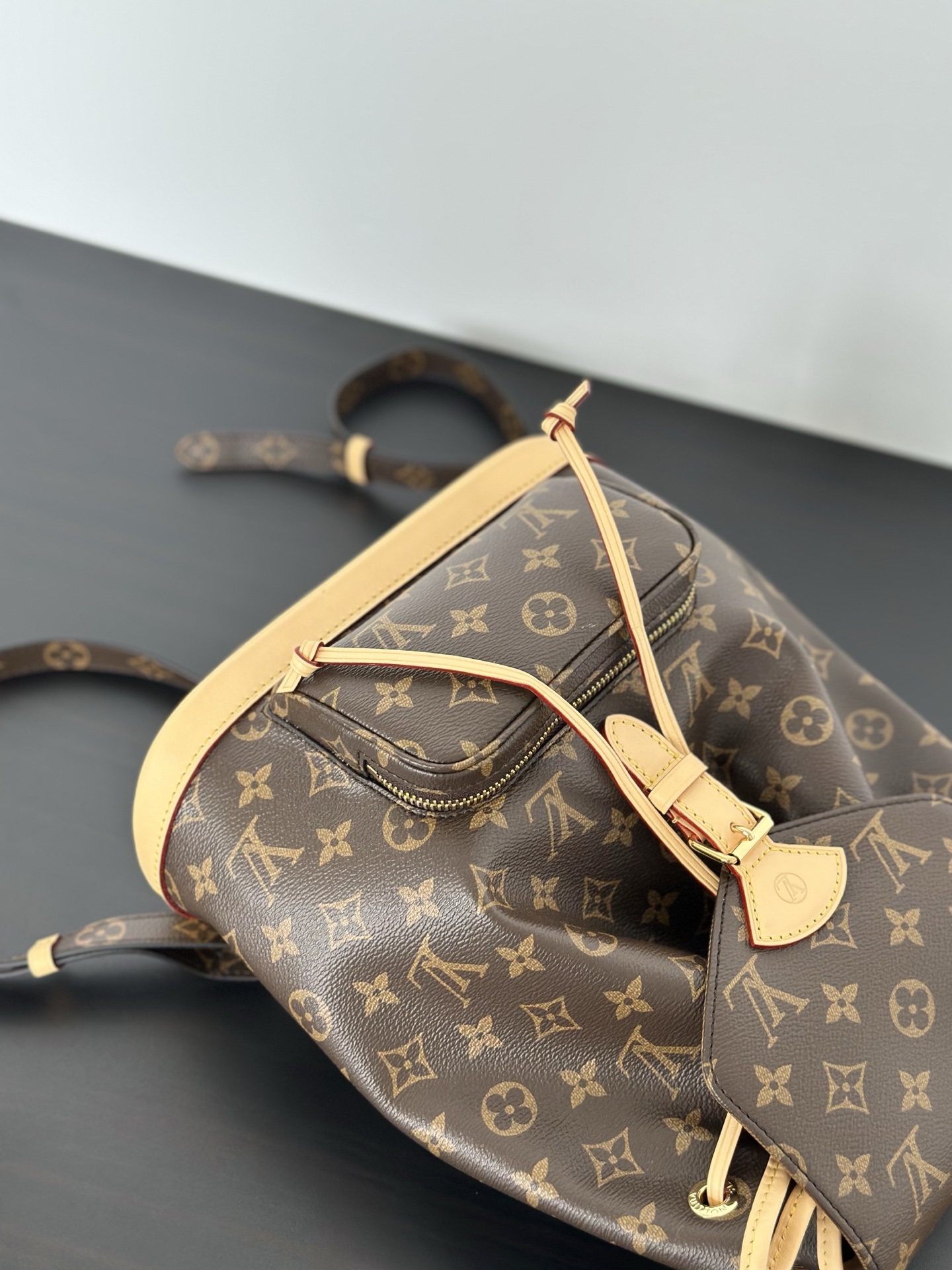 Louis Vuitton Montsouris Mini Backpack Monogram Coated Canvas Leather Trim 8 i1749623765569 5046 0 6