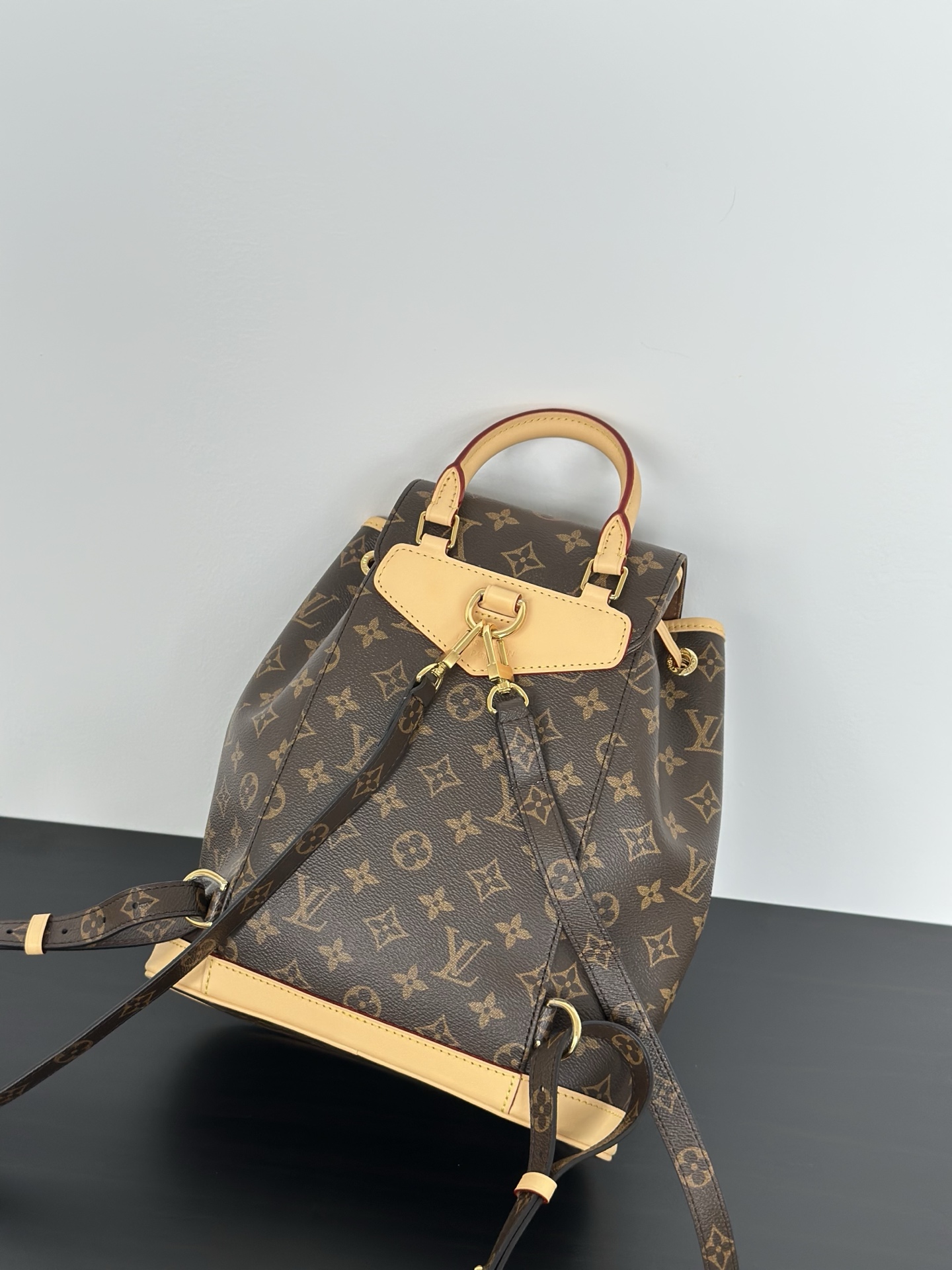 Louis Vuitton Montsouris Mini Backpack Monogram Coated Canvas Leather Trim 4 i1749623769974 1050 0 2