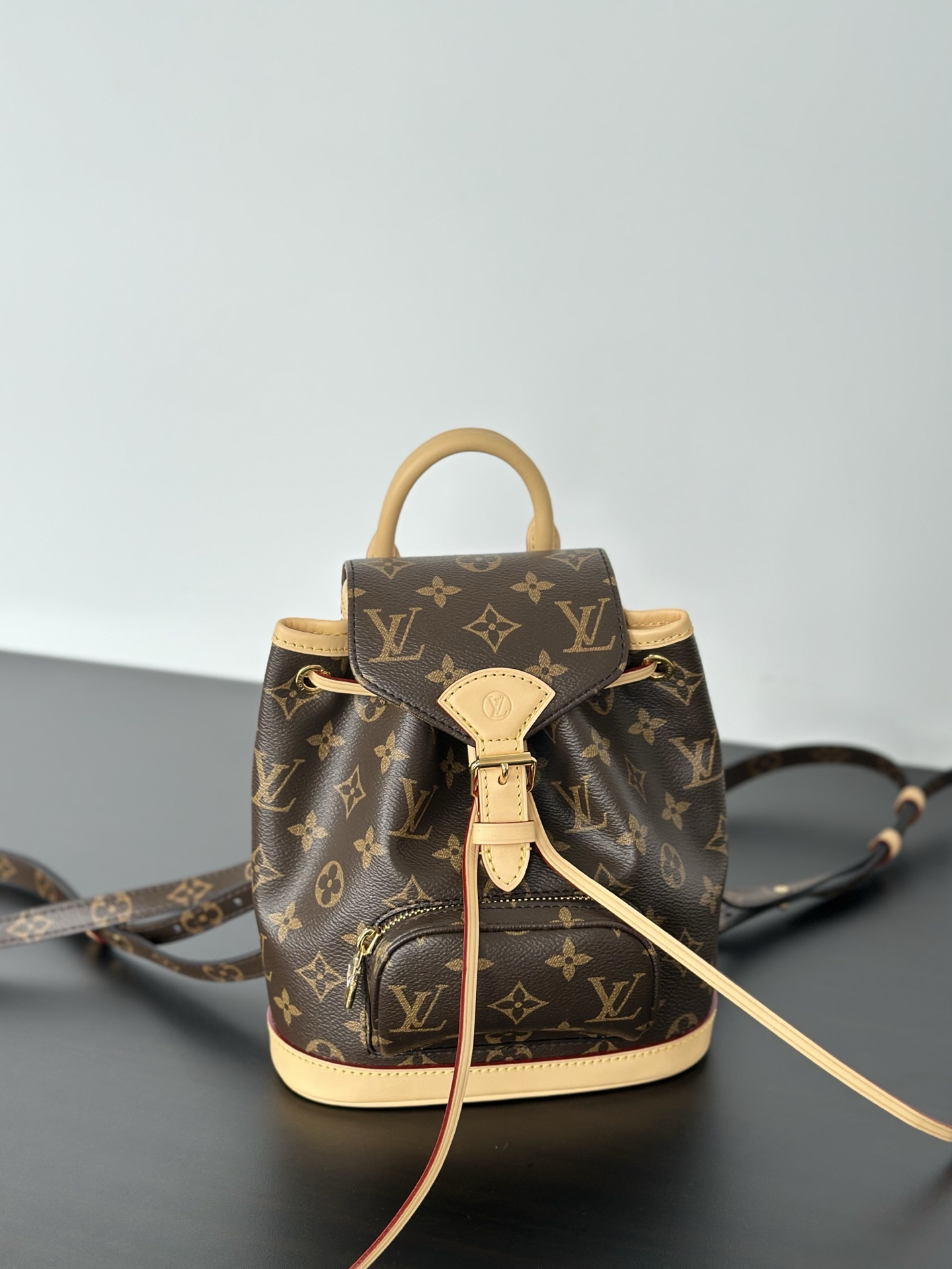 Louis Vuitton Monogram Coated Canvas Mini Montsouris Backpack Brown 3 i1749623853147 9352 0 1