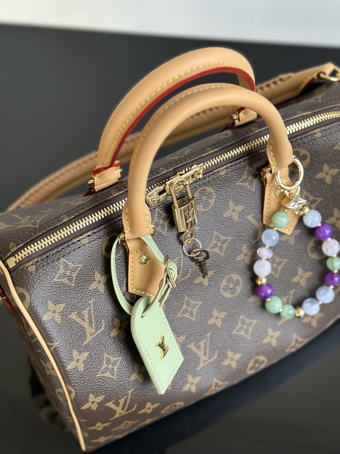 Louis Vuitton Speedy Soft 30 Lucky Handbag - Monogram Canvas & VVN Leather 8 i1753605868013 388 0 6