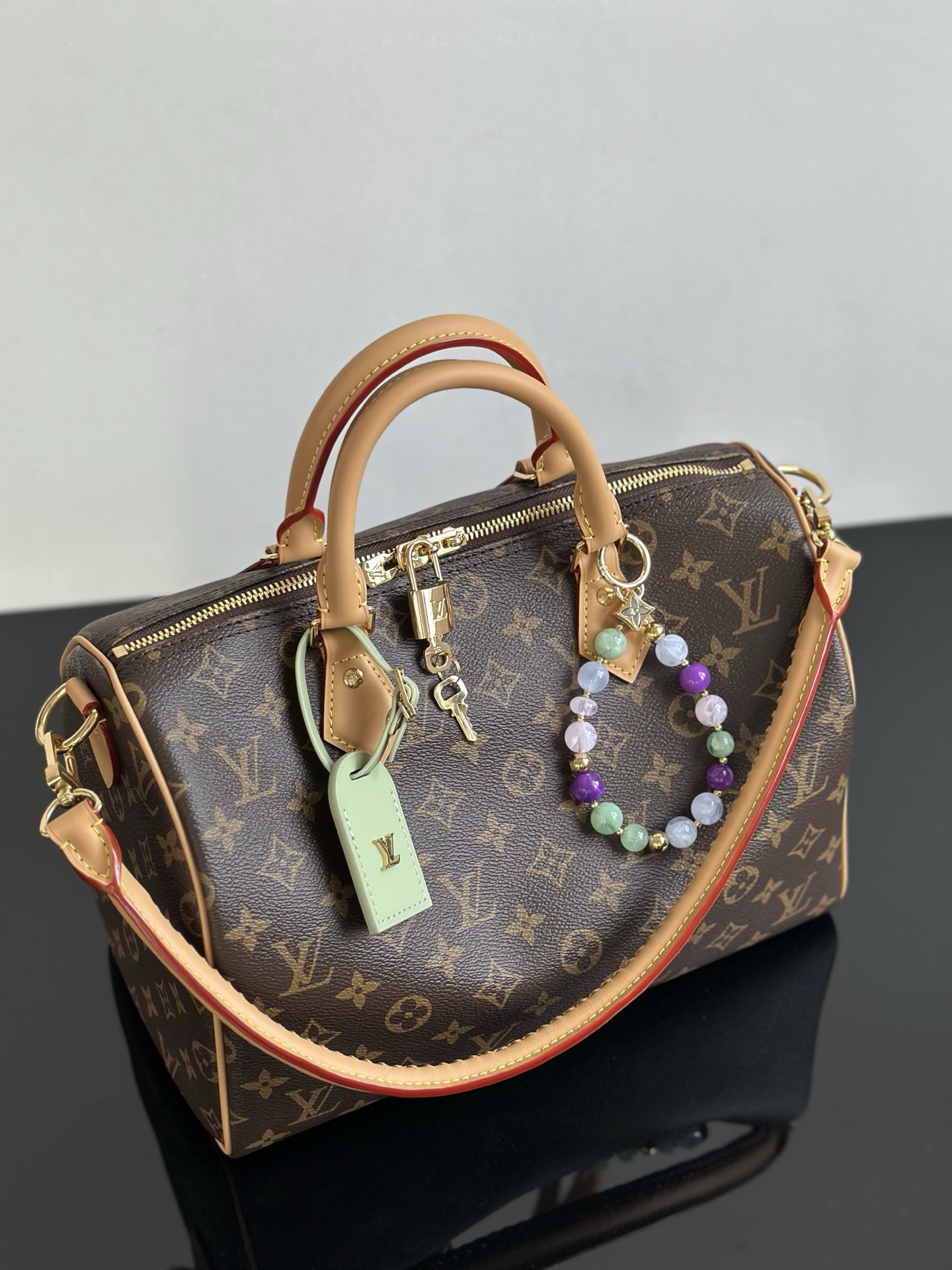 Louis Vuitton Speedy Soft 30 Lucky Handbag - Monogram Canvas & VVN Leather 3 i1753605868102 9874 0 1