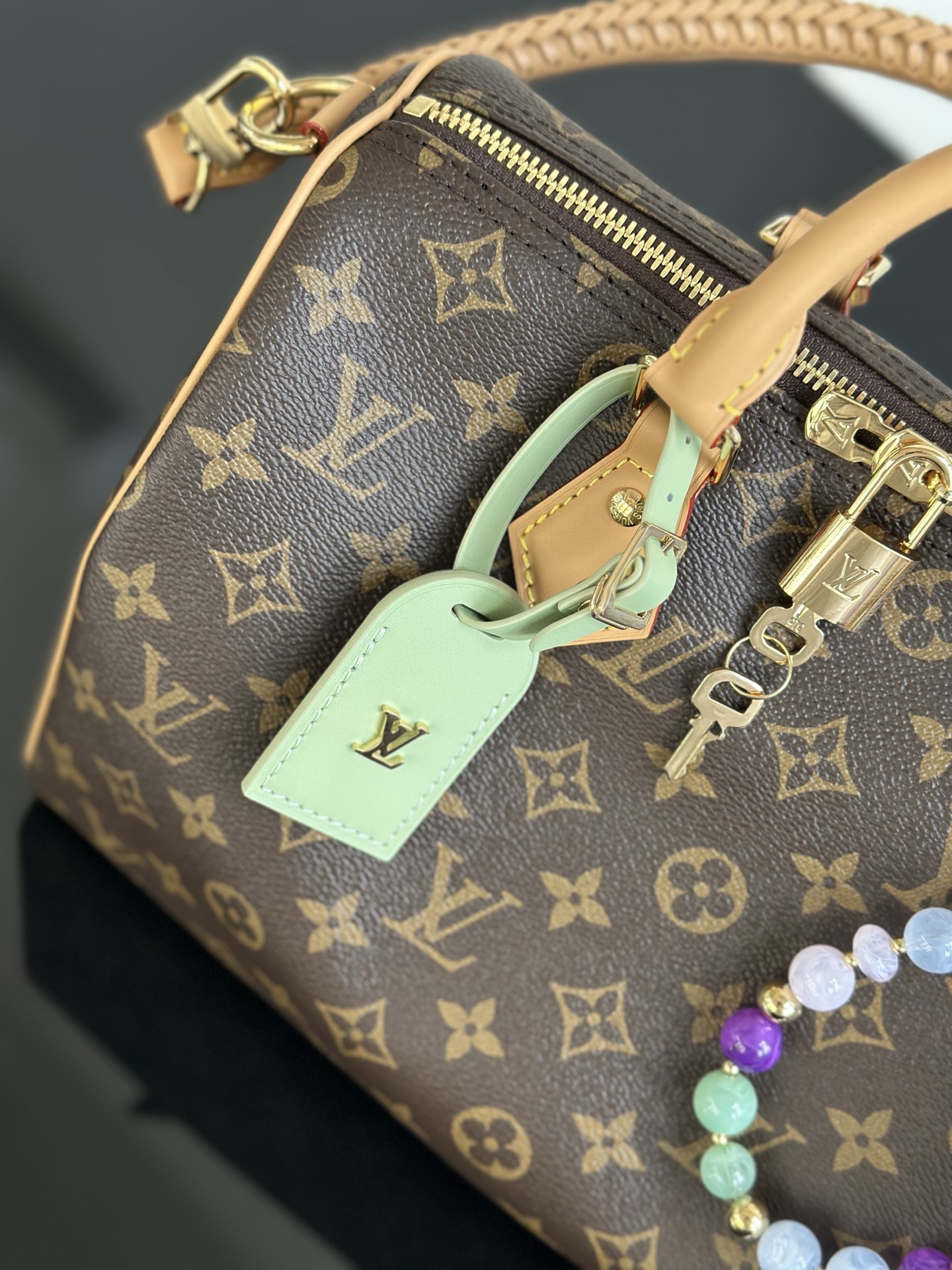 Louis Vuitton Speedy Soft 30 Lucky Handbag - Monogram Canvas & VVN Leather 7 i1753605869466 2620 0 5