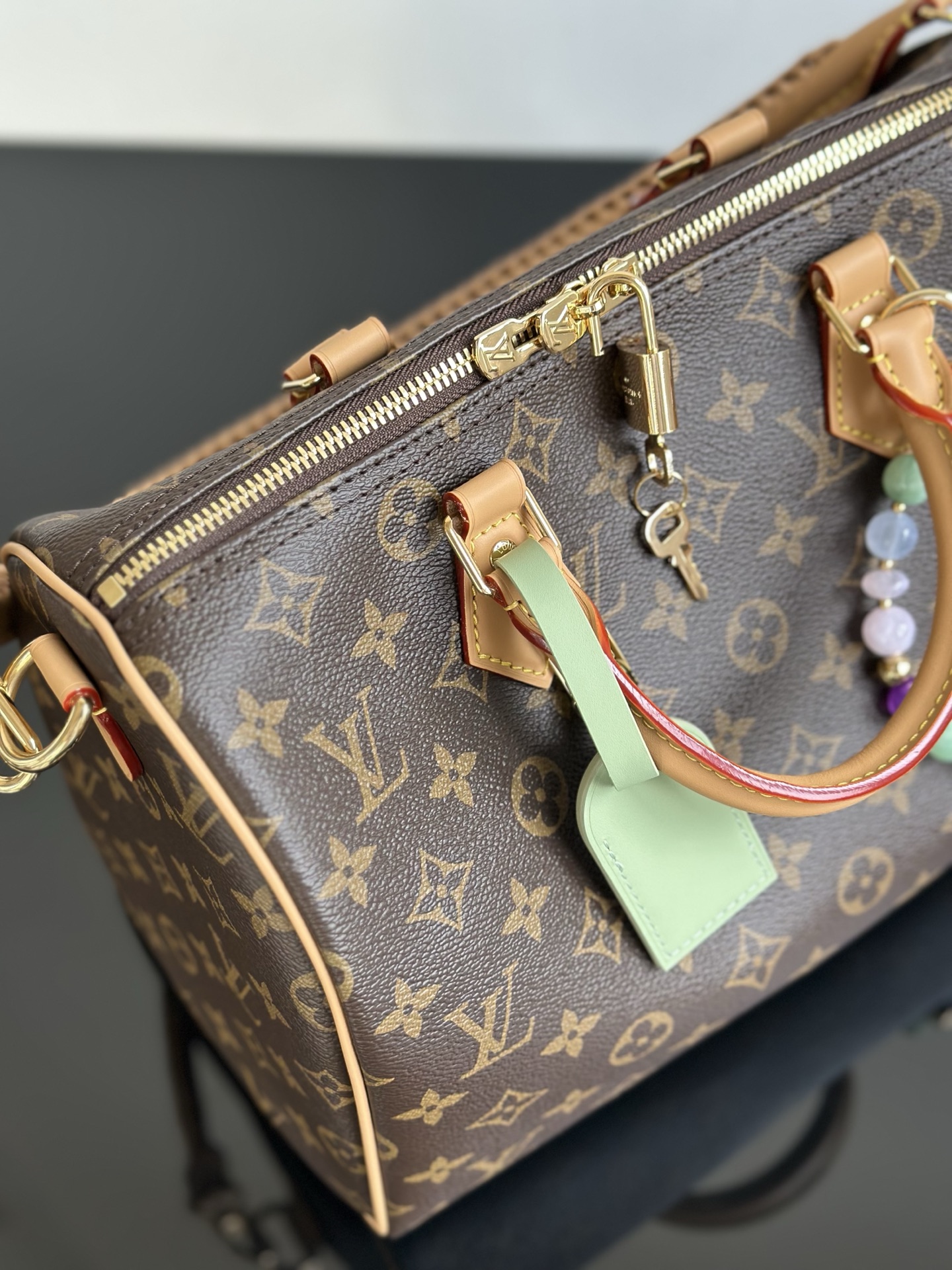 Louis Vuitton Speedy Soft 30 Lucky Handbag - Monogram Canvas & VVN Leather 6 i1753605869531 934 0 4