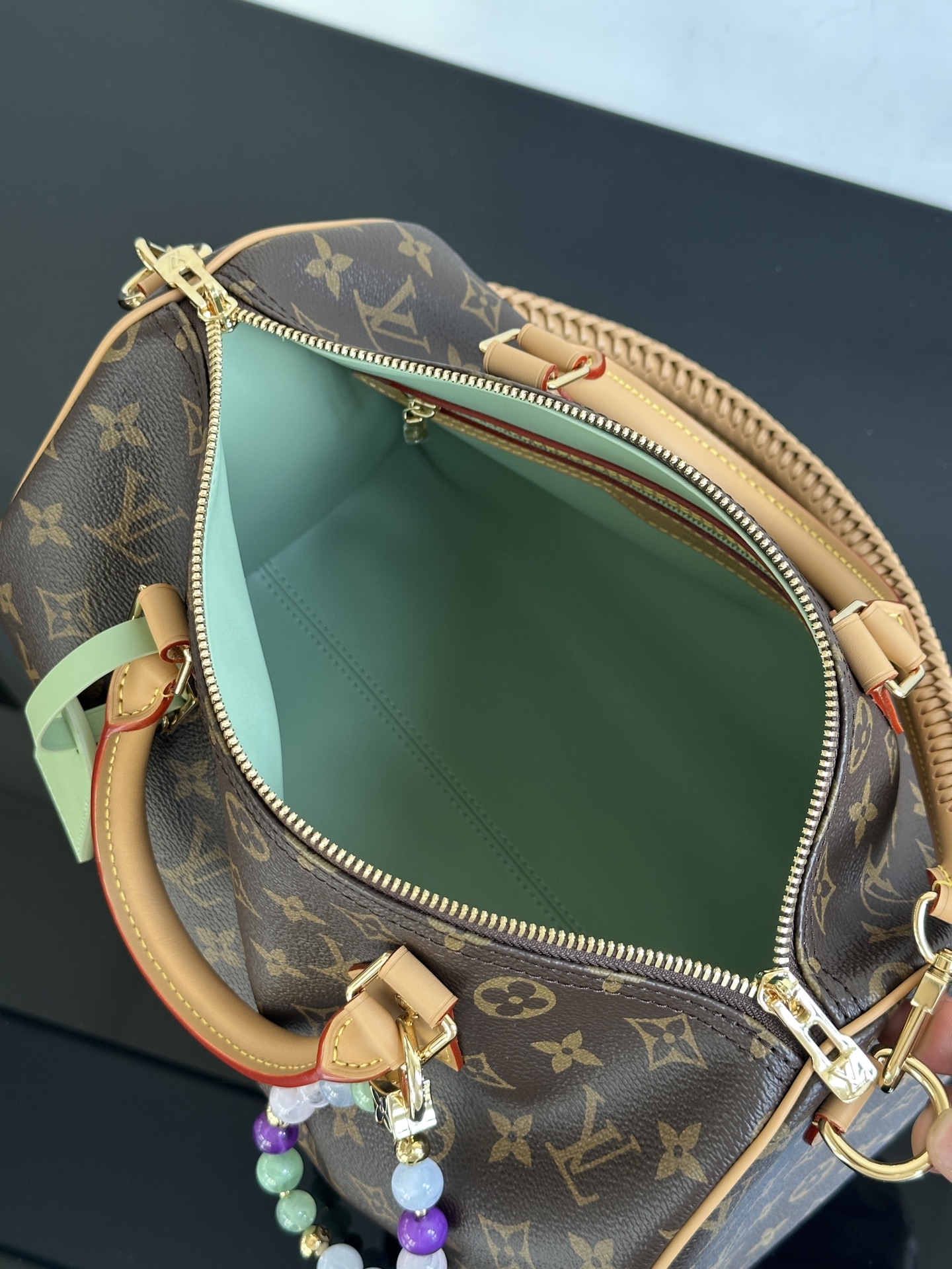 Louis Vuitton Speedy Soft 30 Lucky Handbag - Monogram Canvas & VVN Leather 10 i1753605869615 5658 0 7