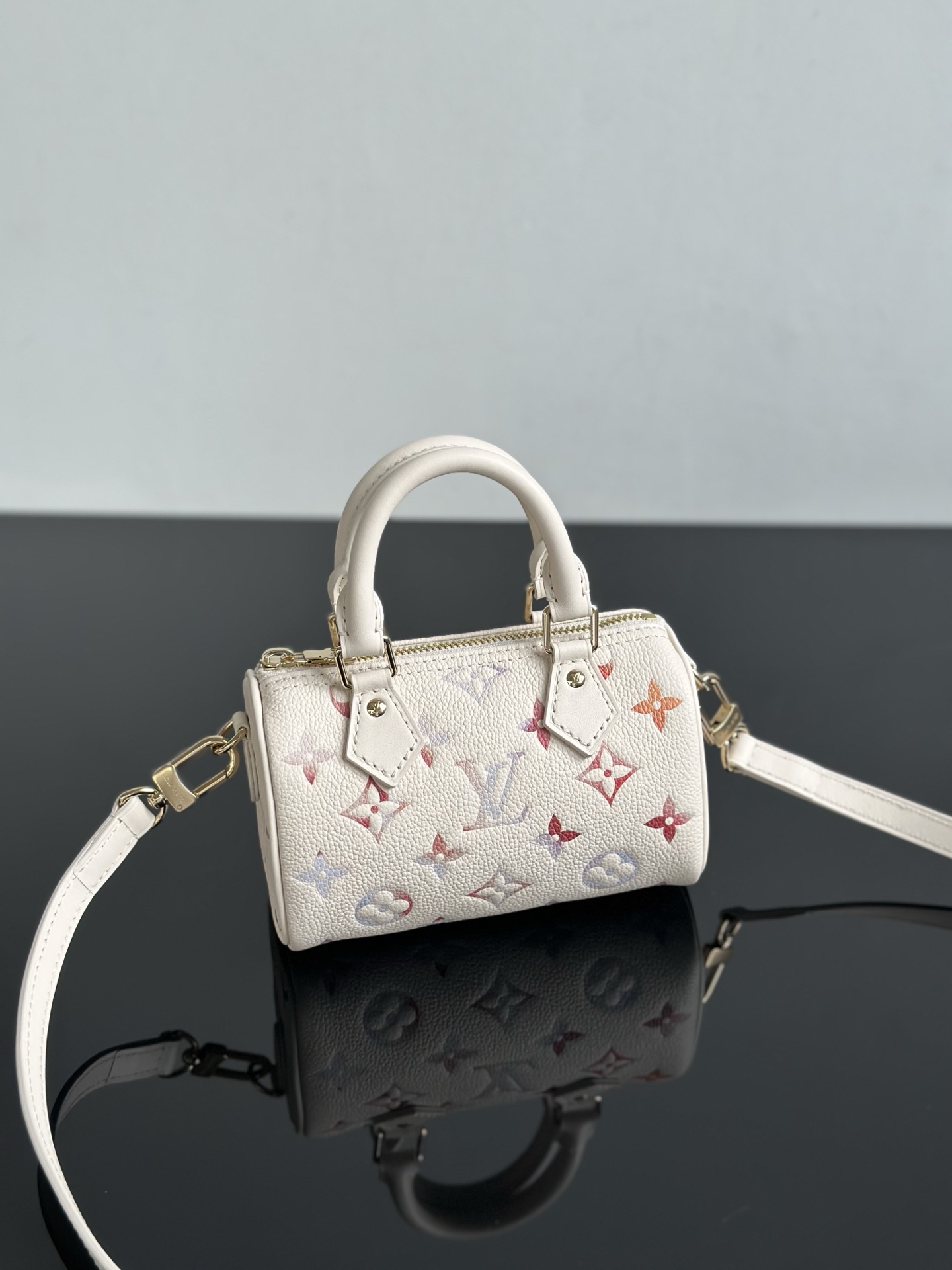 Louis Vuitton Nano Speedy Bag Monogram Empreinte Leather Crossbody M25591