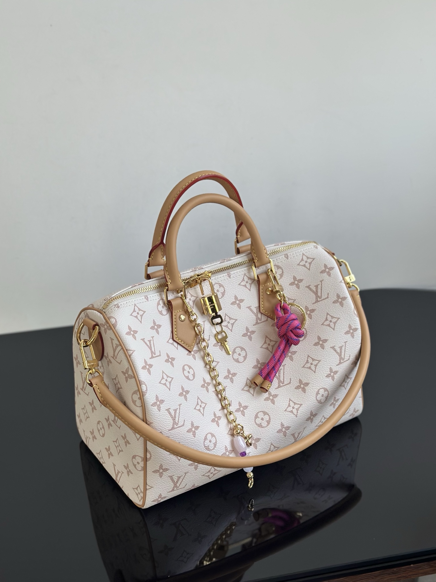 Louis Vuitton Speedy Soft 30 Lucky White Monogram Dune Canvas Handbag 2 i1754719279356 4381 0 1