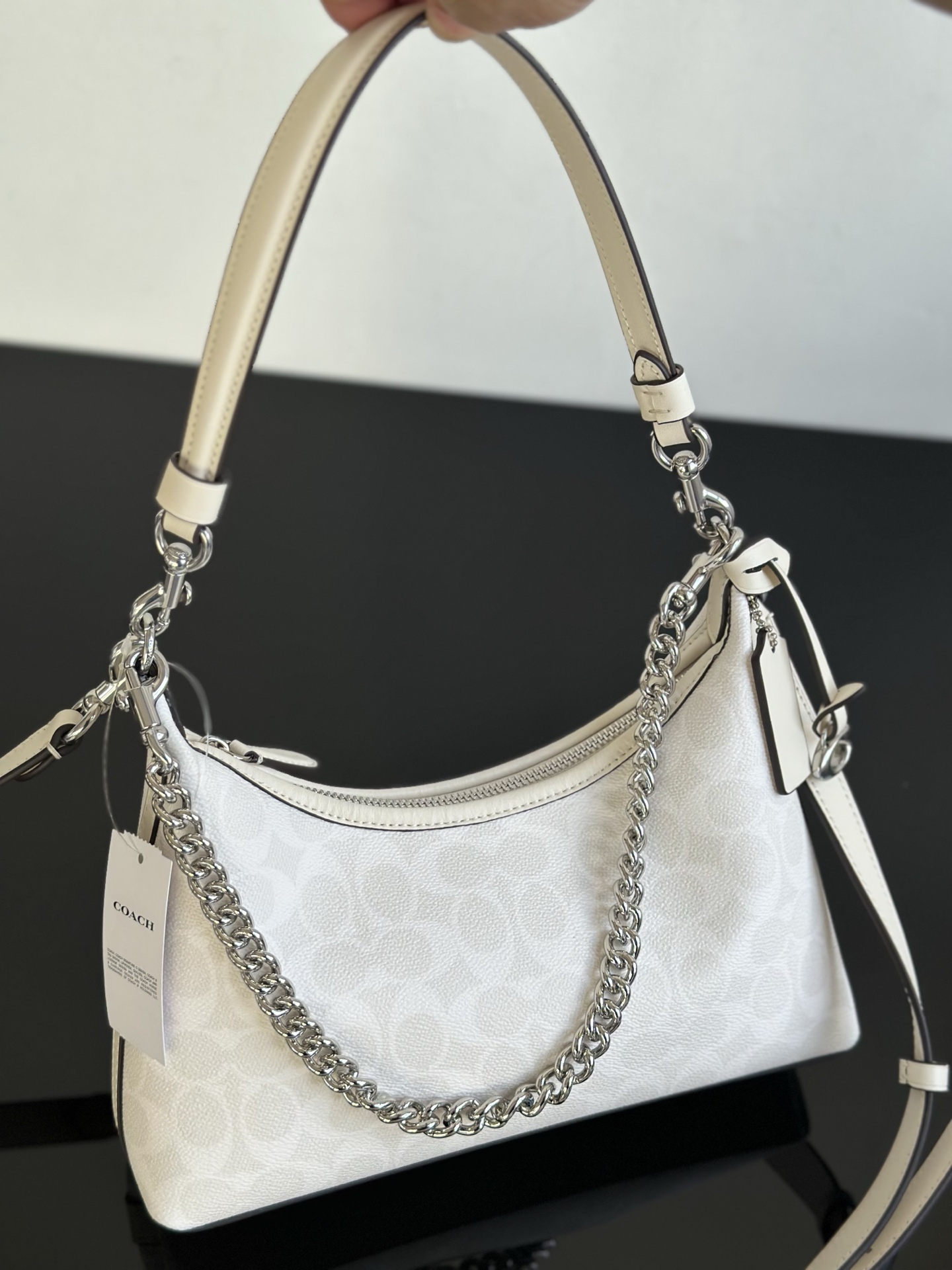 Coach ～冰川白纯原Coach蔻驰 CAM26 Juliet朱丽叶系列老花流浪包 三肩带设计