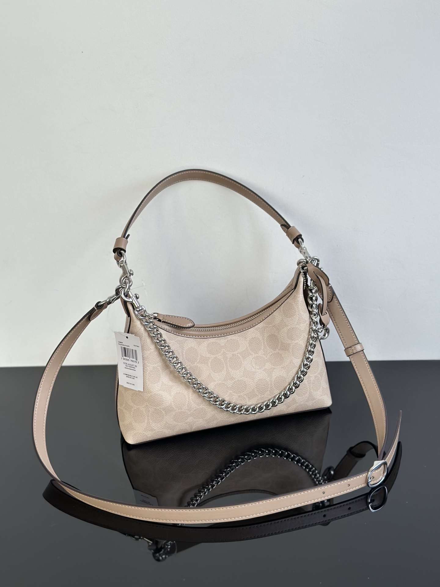 Coach ～冰川白纯原Coach蔻驰 CAM26 Juliet朱丽叶系列老花流浪包 三肩带设计