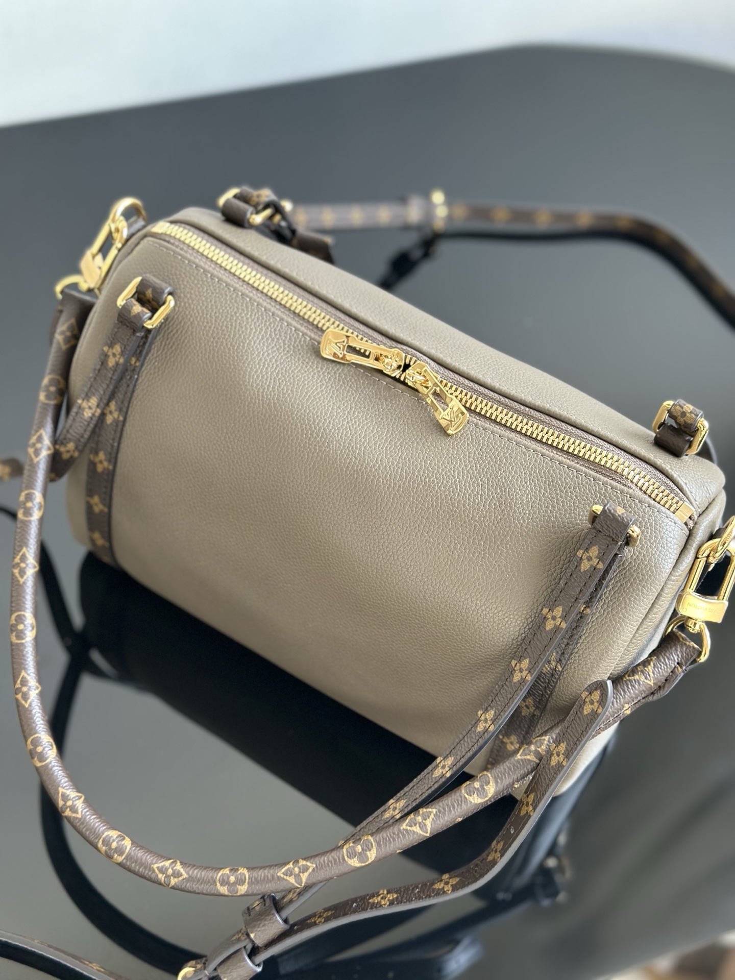 Louis Vuitton Express Small Handbag, M26360, Grey Leather with Monogram Trim 8 i1756537576539 4432 0 7