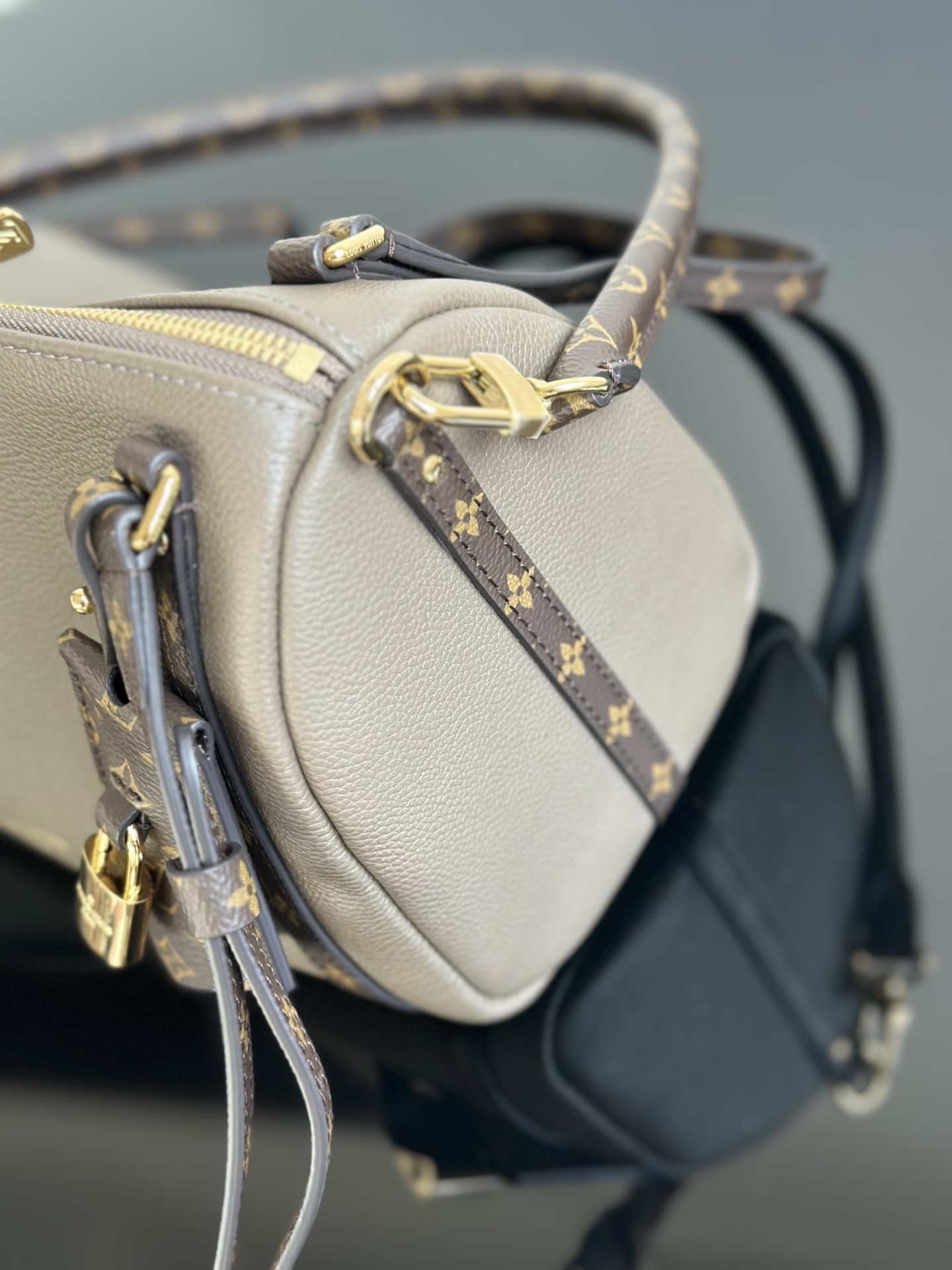 Louis Vuitton Express Small Handbag, M26360, Grey Leather with Monogram Trim 7 i1756537576616 9695 0 6