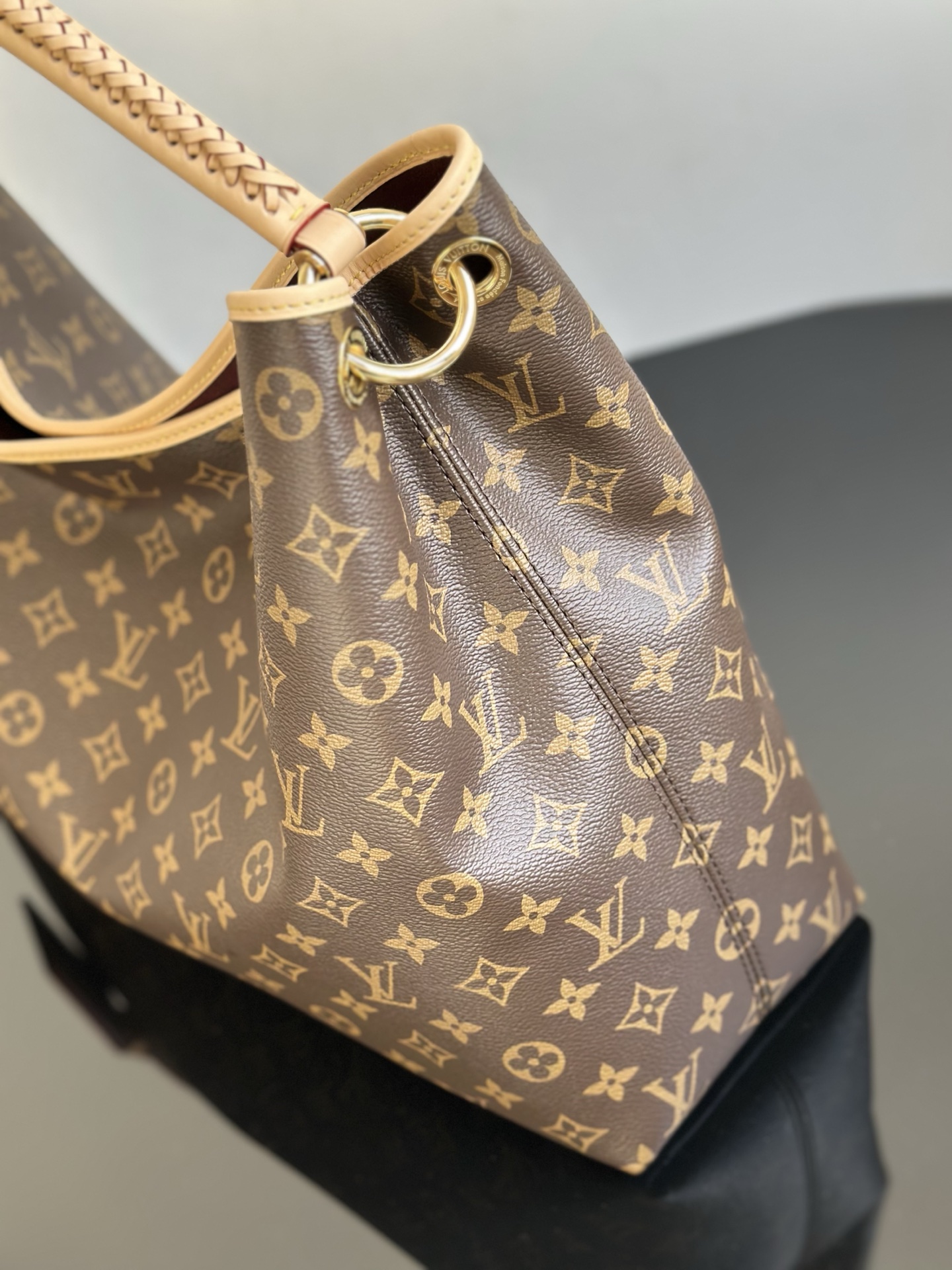 Louis Vuitton Sac Again Hobo Bag in Monogram Canvas with Braided Handle 8 i1756708753673 4578 0 5