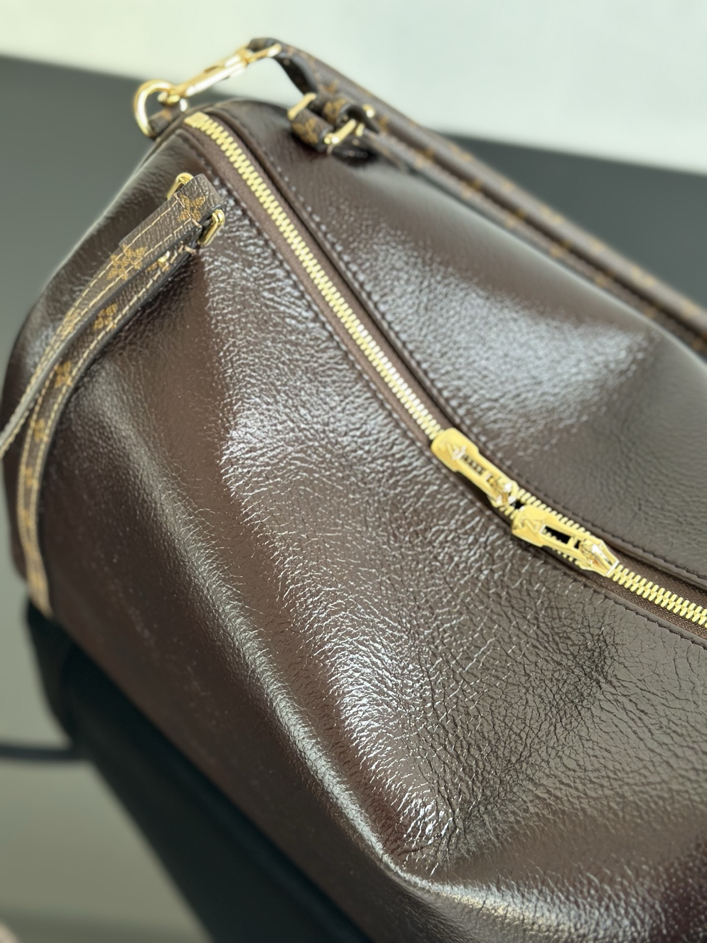 Louis Vuitton Express Medium Brown Leather Satchel Bag with Monogram Detail 9 i1757504389819 4185 0 7