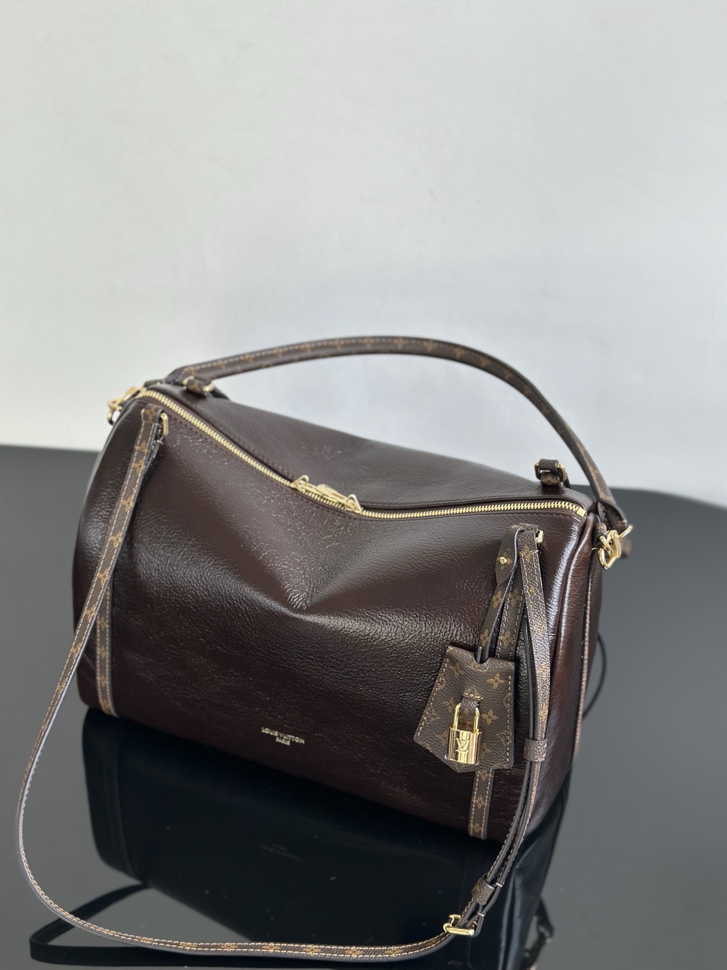Louis Vuitton Express Medium Brown Leather Satchel Bag with Monogram Detail 3 i1757504391661 2759 0 1