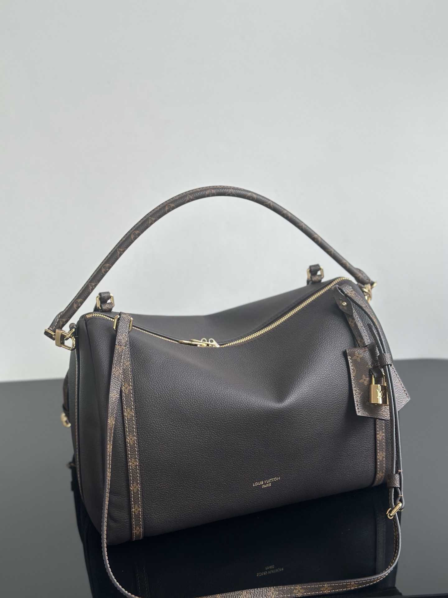 Louis Vuitton Express Medium Dark Brown Leather Handbag with Monogram Trim 2 i1757505061441 4966 0 2