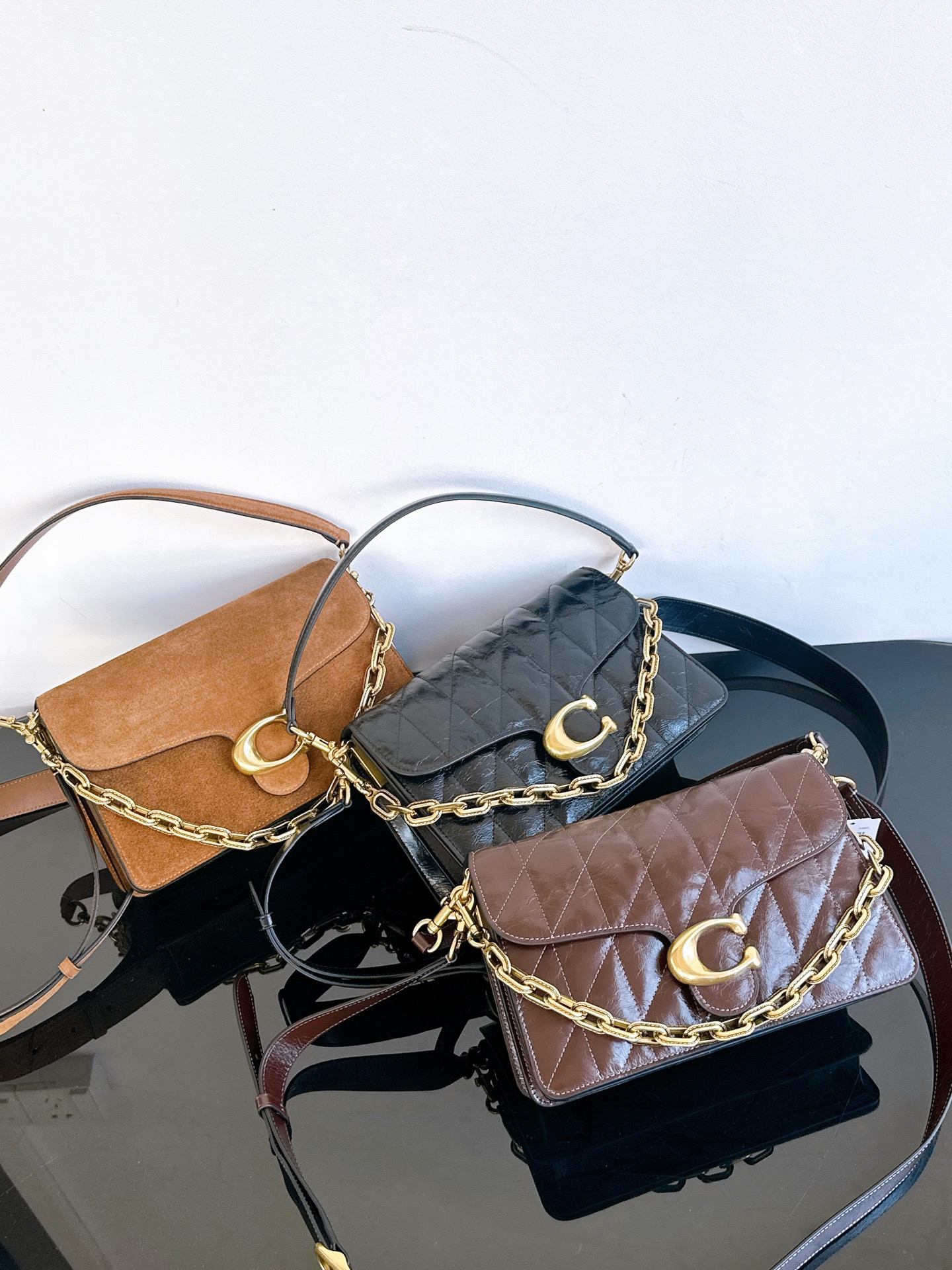 Coach 原Coach蔻驰 CCK51/CAF55 Chain tabby最新出品 金典三色