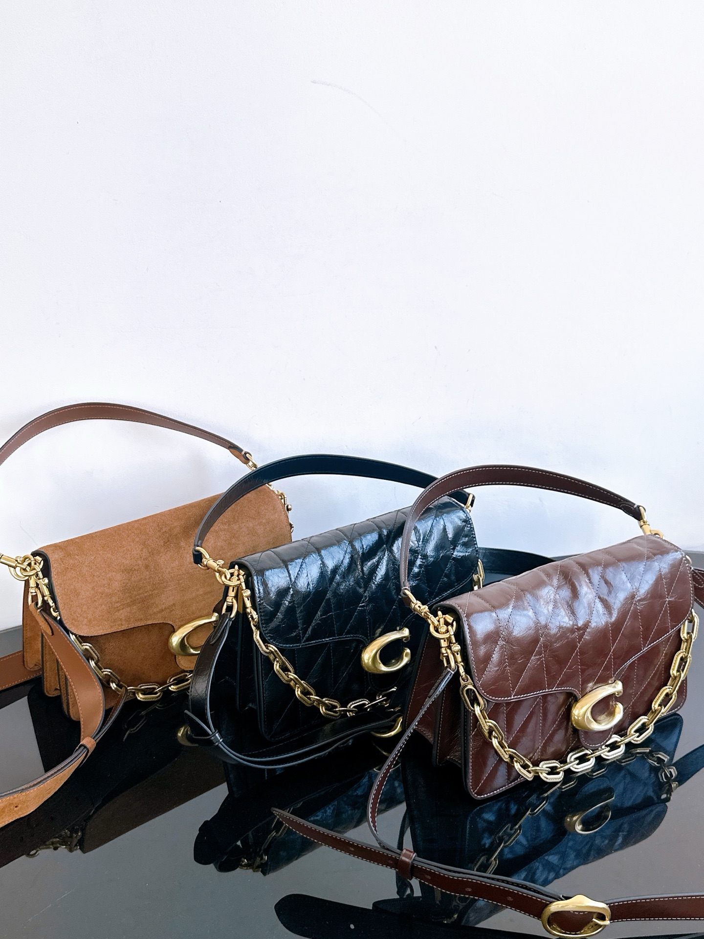 Coach 原Coach蔻驰 CCK51/CAF55 Chain tabby最新出品 金典三色