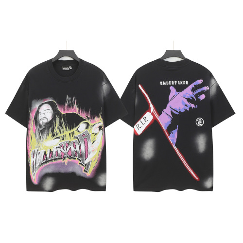 Hellstar Undertaker Graphic Print Black Cotton T-Shirt - Washed Finish 1 Hellstar Undertaker Graphic Print Black Cotton T-Shirt - Washed Finish