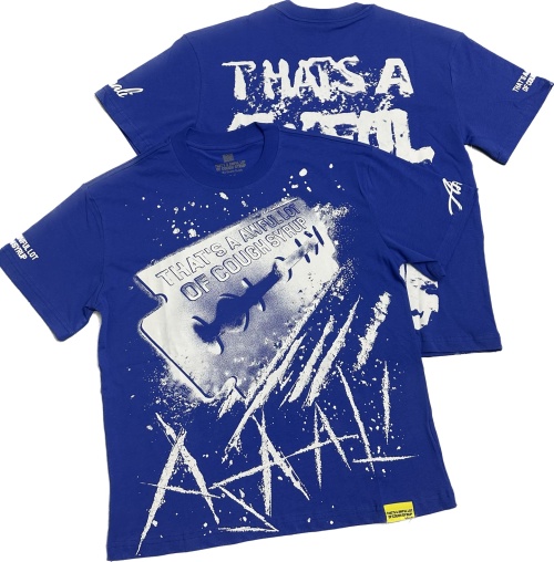 THAT'S A AWFUL LOT OF COUGH SYRUP Men's Graphic Print T-Shirt, Klein Blue