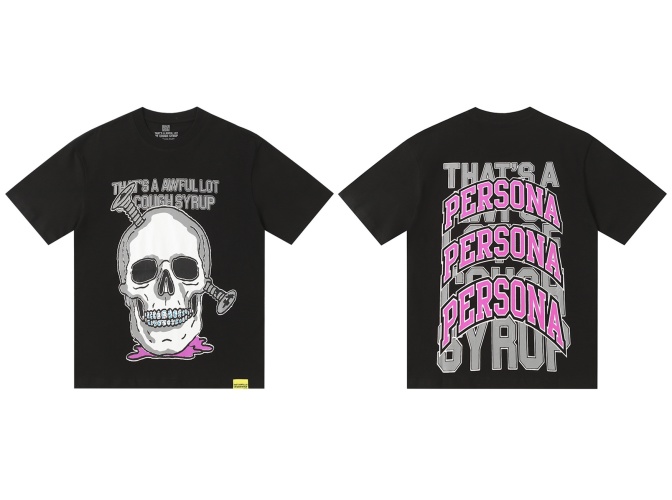 Trendy Graphic Print Cotton T-Shirt - "That's A Awful Lot of Cough Syrup"