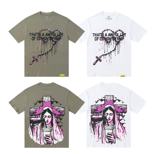 Trendy Graphic Print Cotton T-Shirt, Casual Loose Fit, Street Style 1 Trendy Graphic Print Cotton T-Shirt, Casual Loose Fit, Street Style