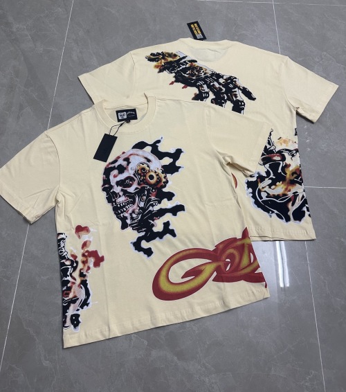 Godspeed Vintage Washed Graphic Print Short Sleeve T-Shirt in Apricot 1 Godspeed Vintage Washed Graphic Print Short Sleeve T-Shirt in Apricot