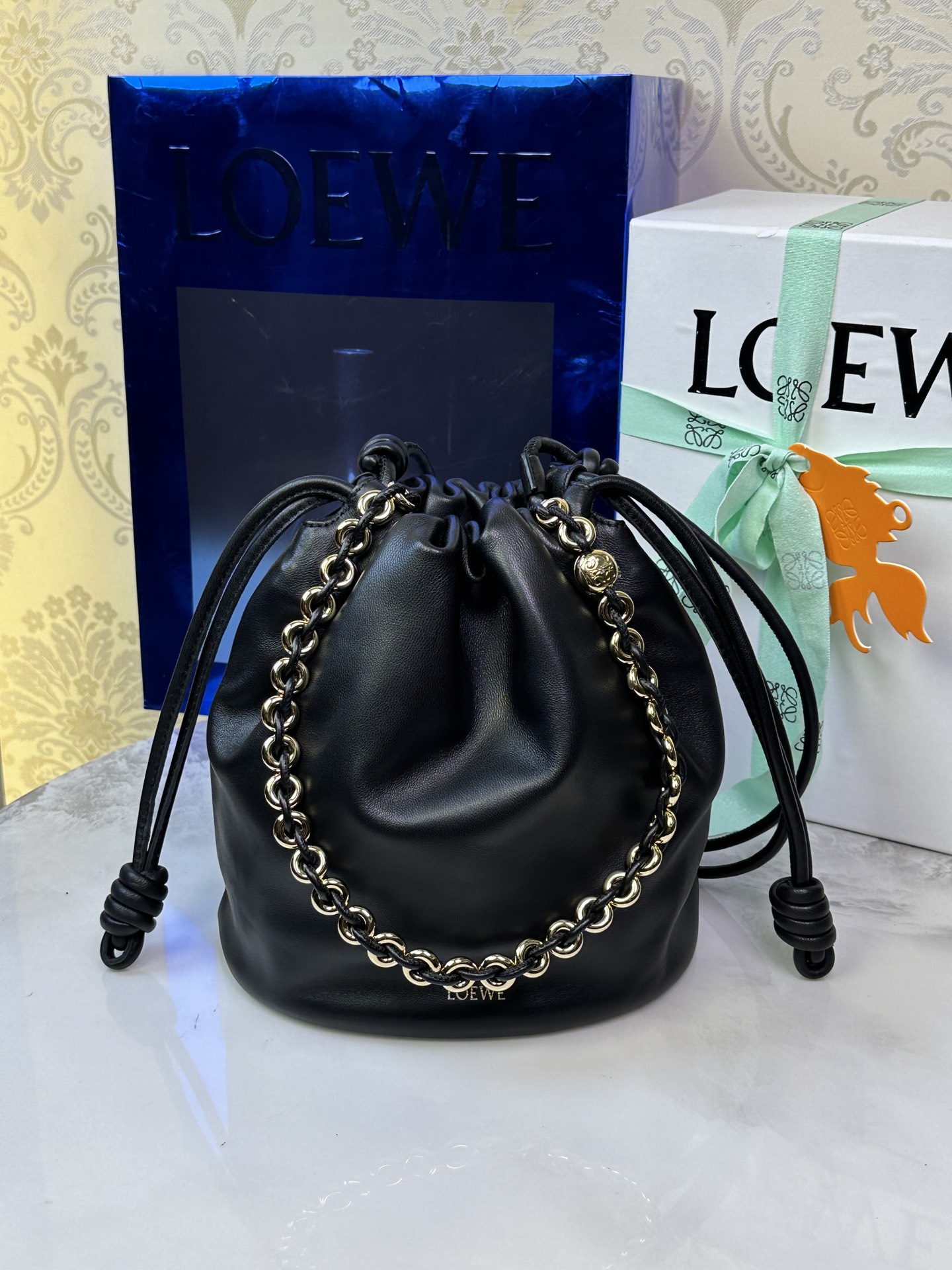 LOEWE Flamenco Purse сумка-мяшок 32-вышэйшая якасць