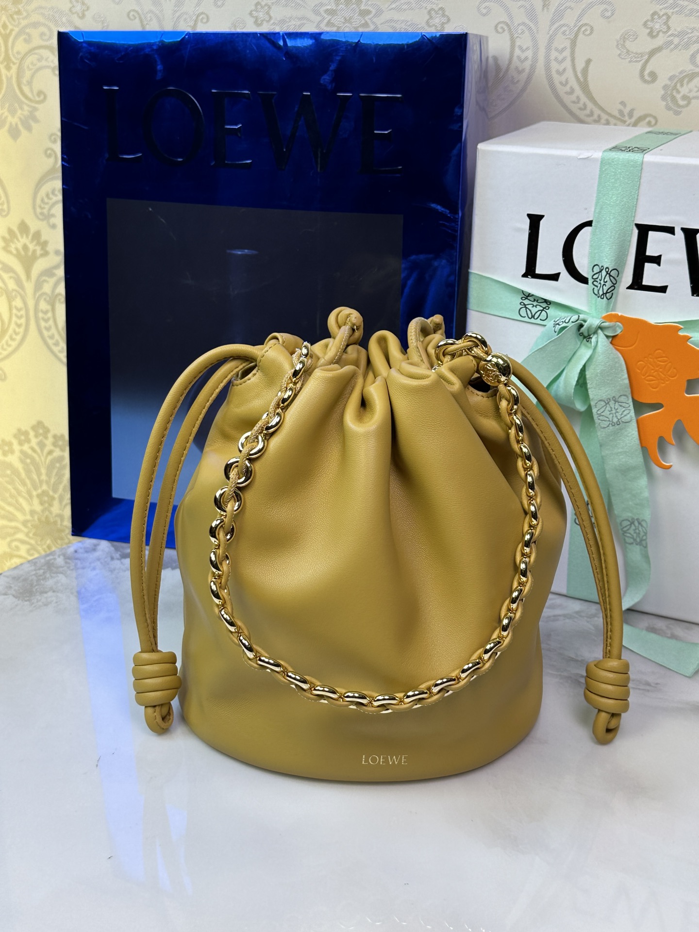 LOEWE Flamenco Purse сумка-мяшок 32-вышэйшая якасць