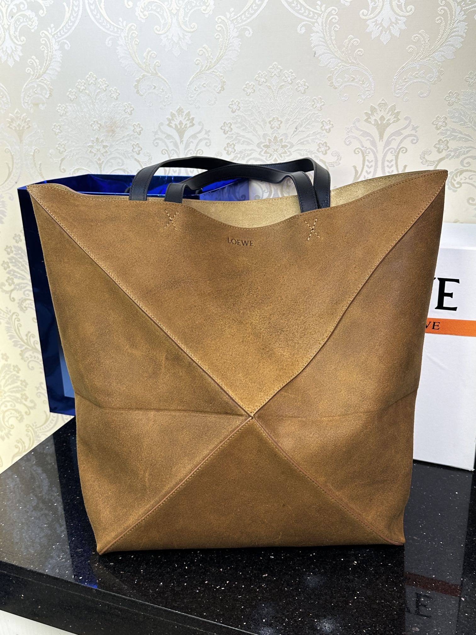 LOEWE Puzzle Fold складная сумка 𝟒𝟐-вышэйшая якасць