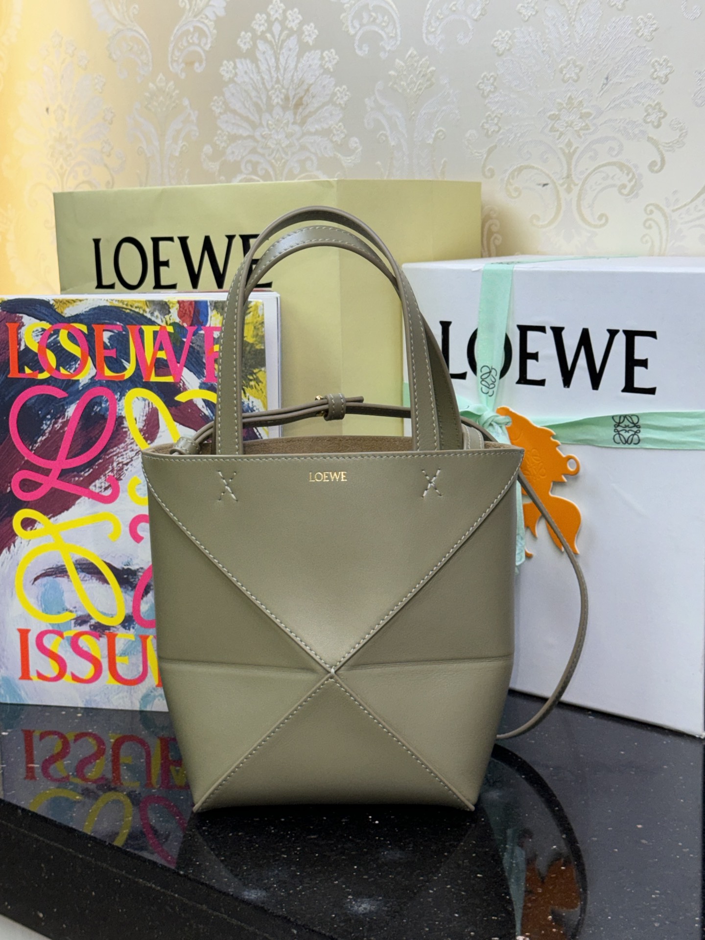 LOEWE 迷你Puzzle Fold折叠手袋 𝟏𝟔.𝟓-顶级品质