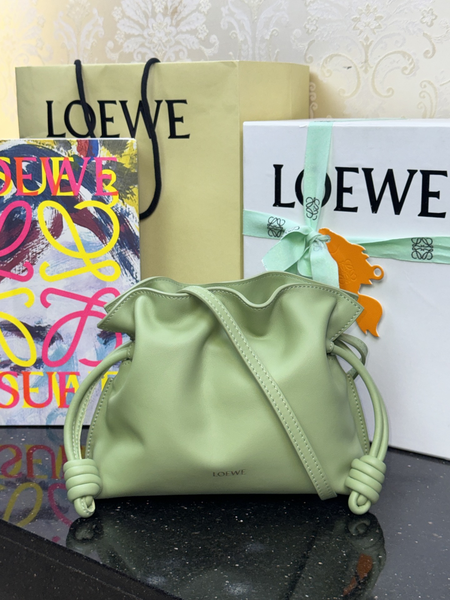 LOEWE mini Flamenco fortune bag 23.9 - topkwaliteit